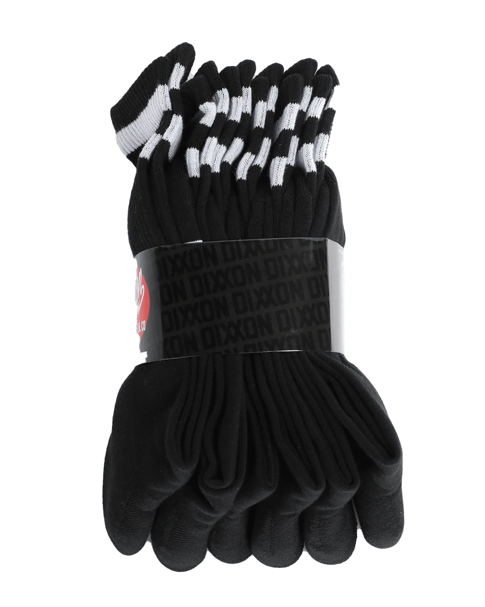 6pk Premium Crew Socks - Black - Image 5