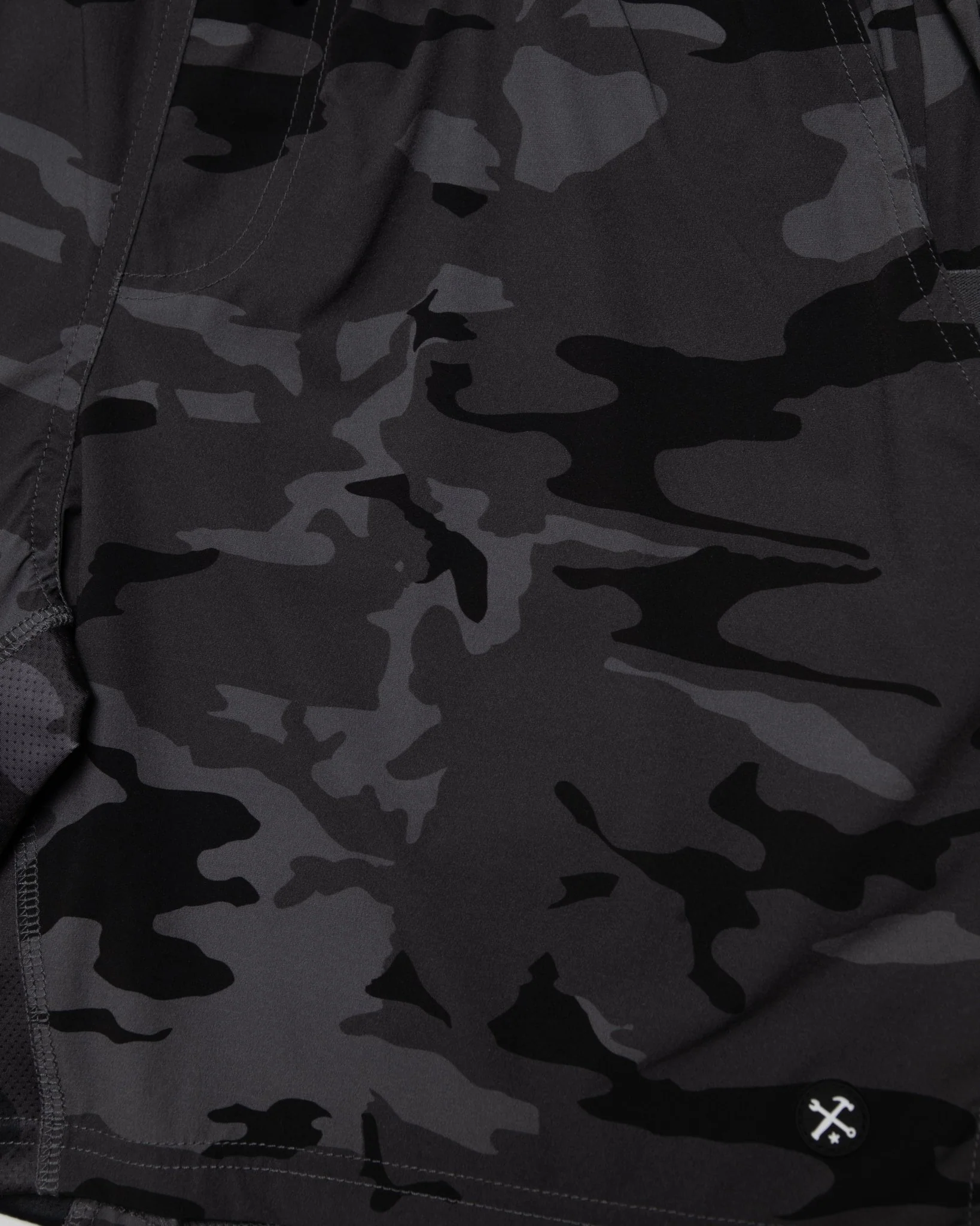 7" Gym Shorts - Black Camo - Image 11