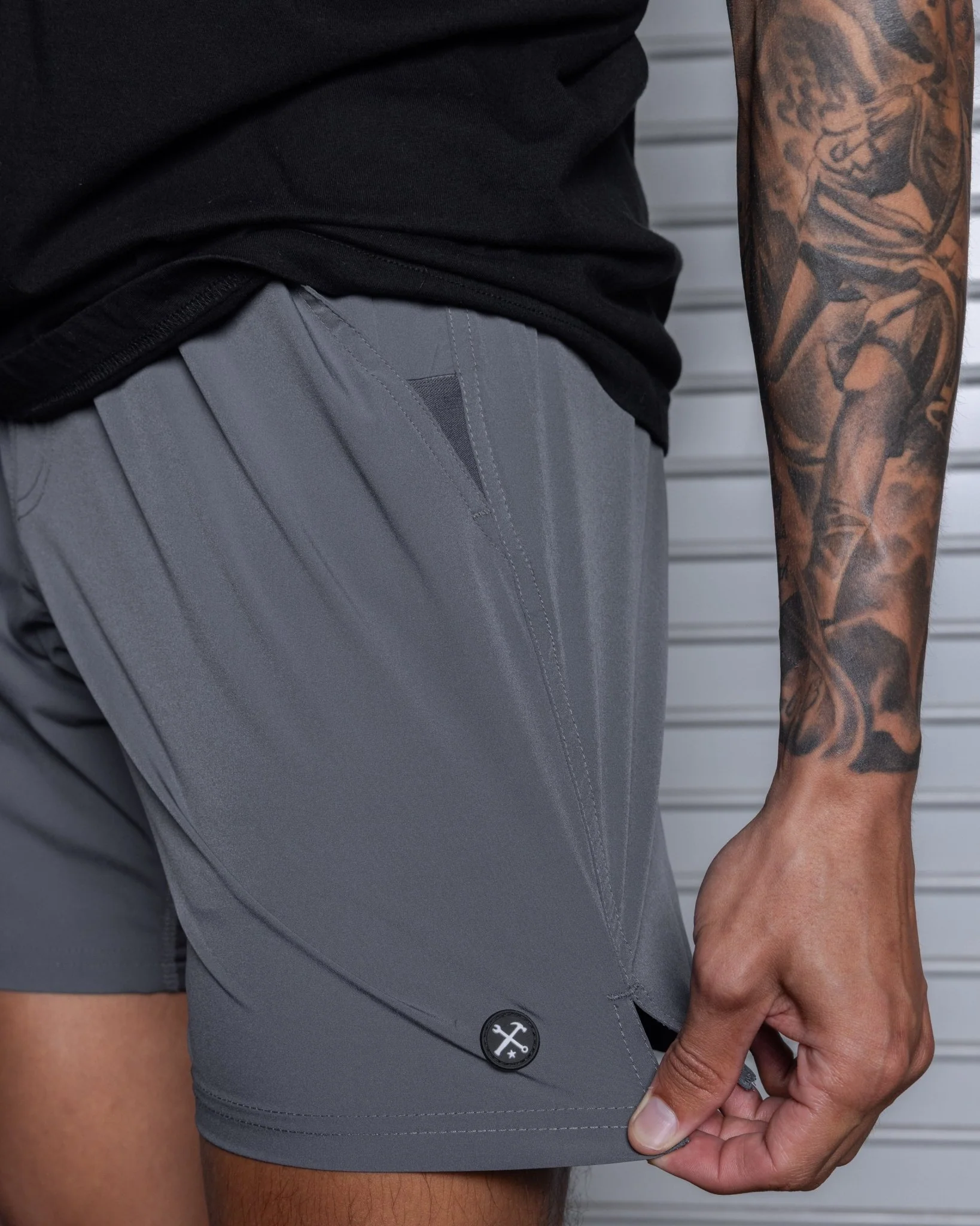 7" Gym Shorts - Charcoal - Image 10