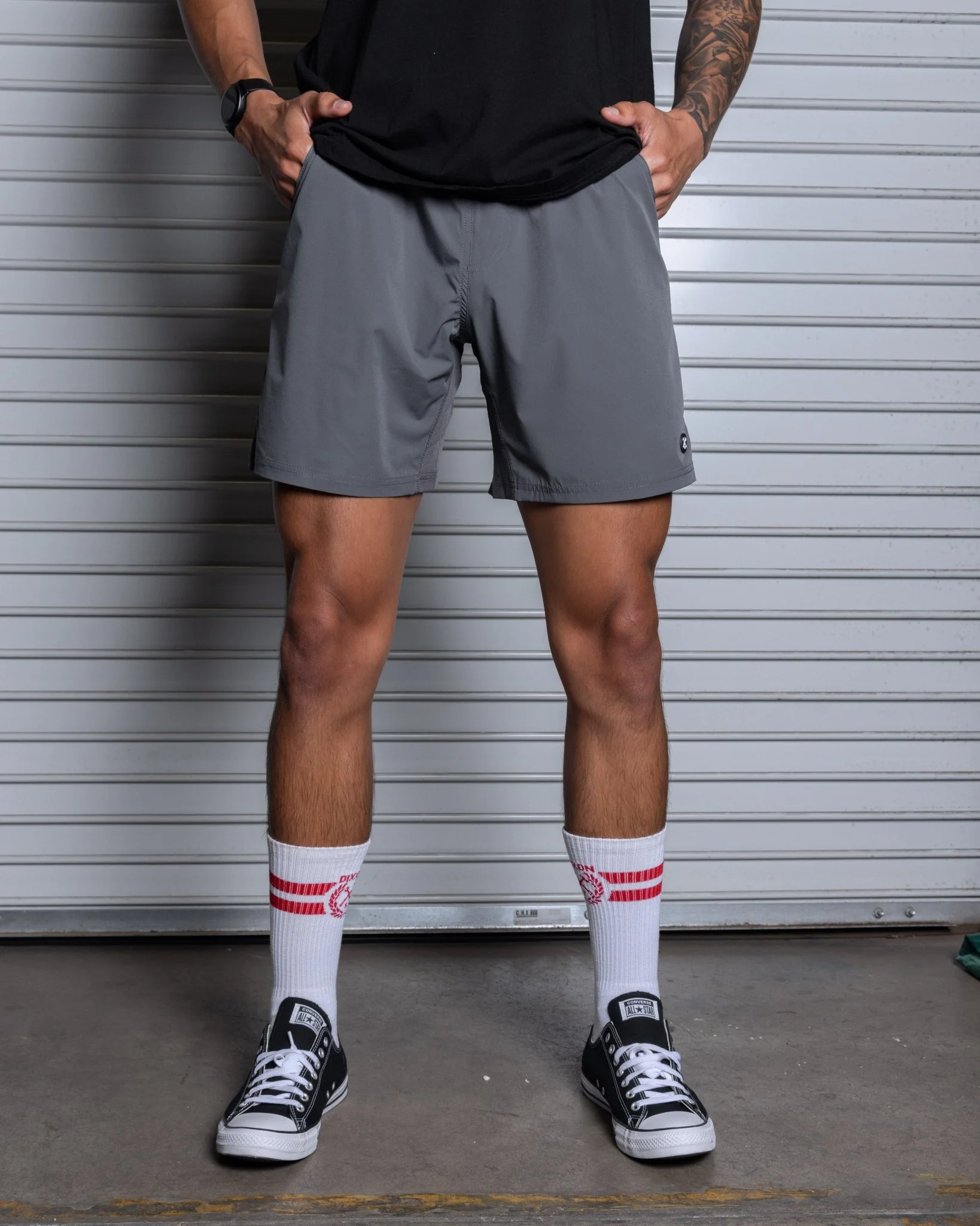 7" Gym Shorts - Charcoal - Image 3