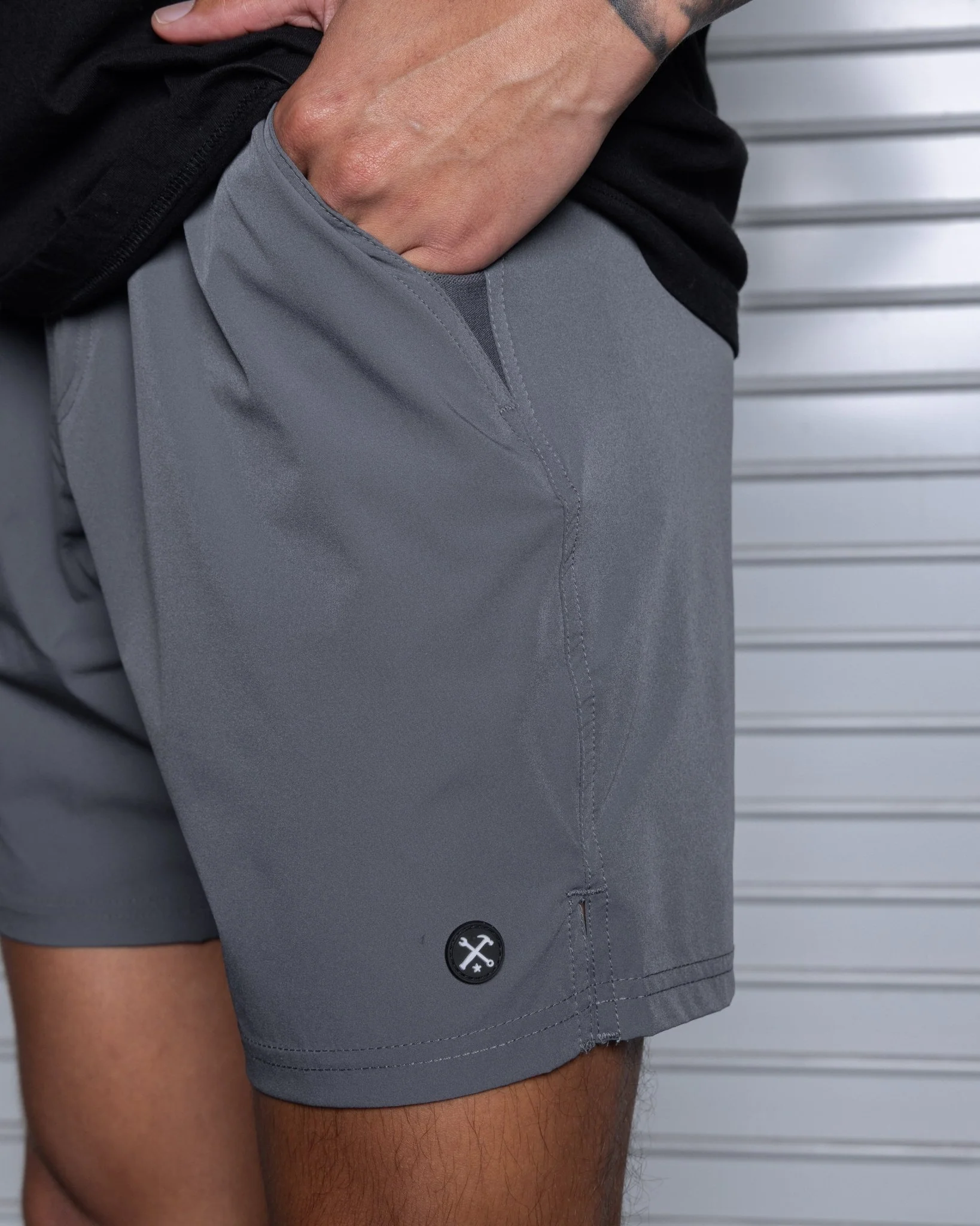 7" Gym Shorts - Charcoal - Image 8