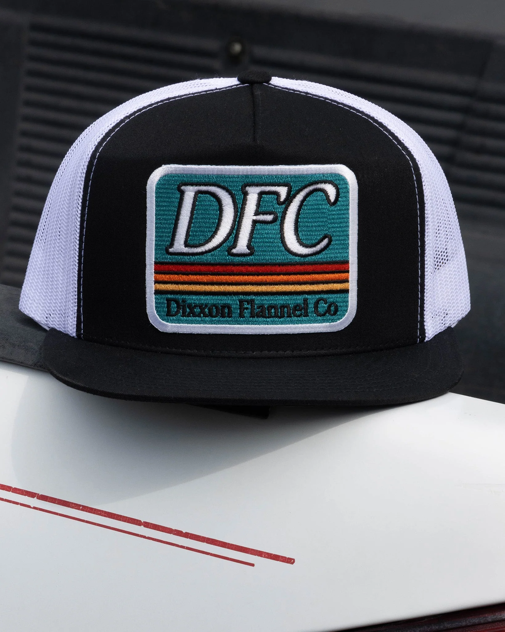 70s Steeze Flat Bill Trucker Snapback - Image 3