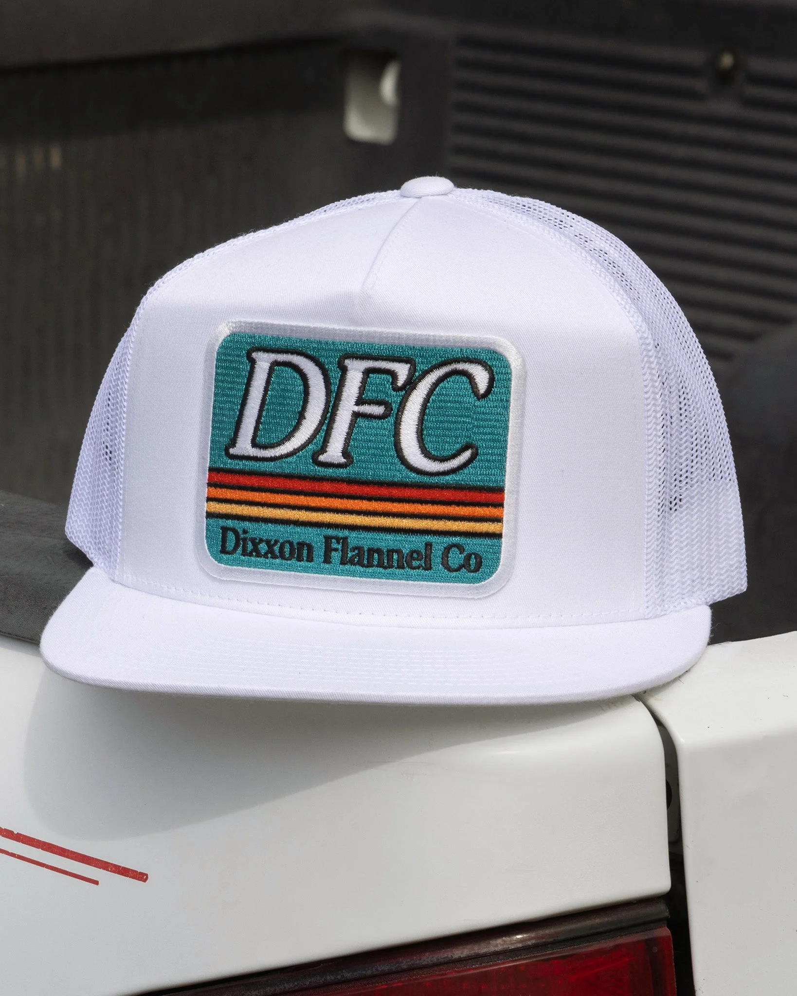 70s Steeze Flat Bill Trucker Snapback - Image 7