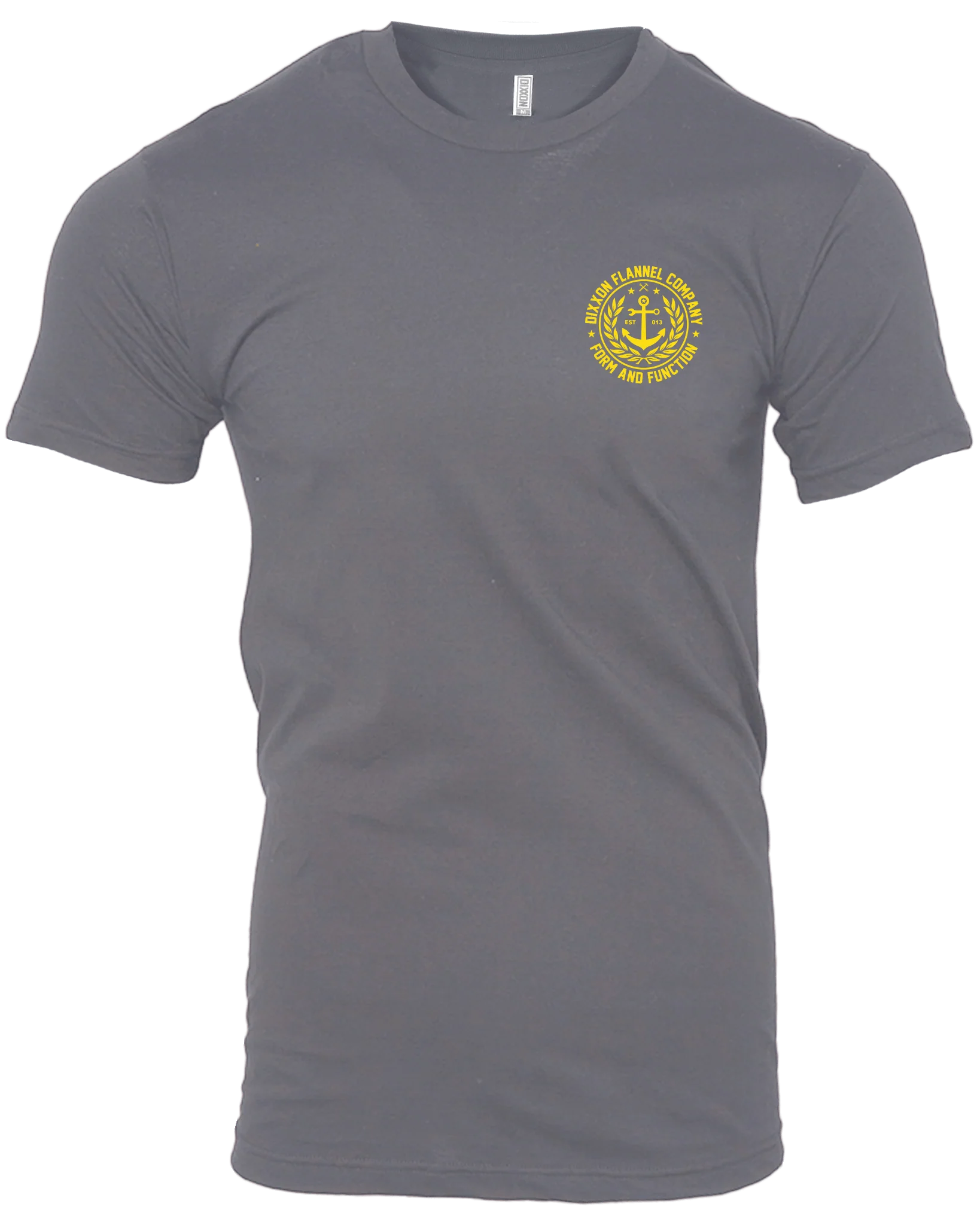 Anchor Crest T-Shirt - Gray & Yellow - Image 3