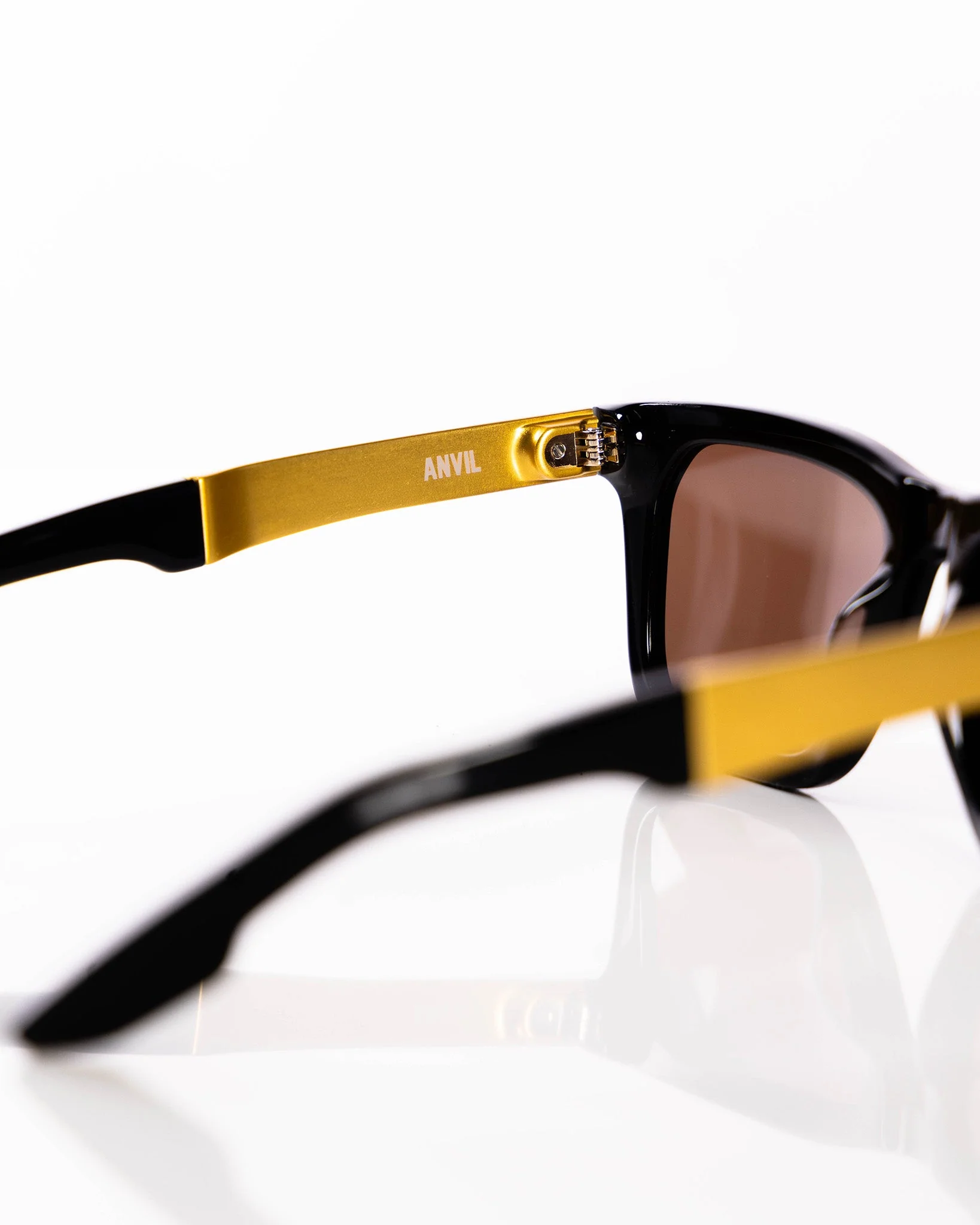 Anvil Metal Sunglasses - Brown & Bronze - Image 7