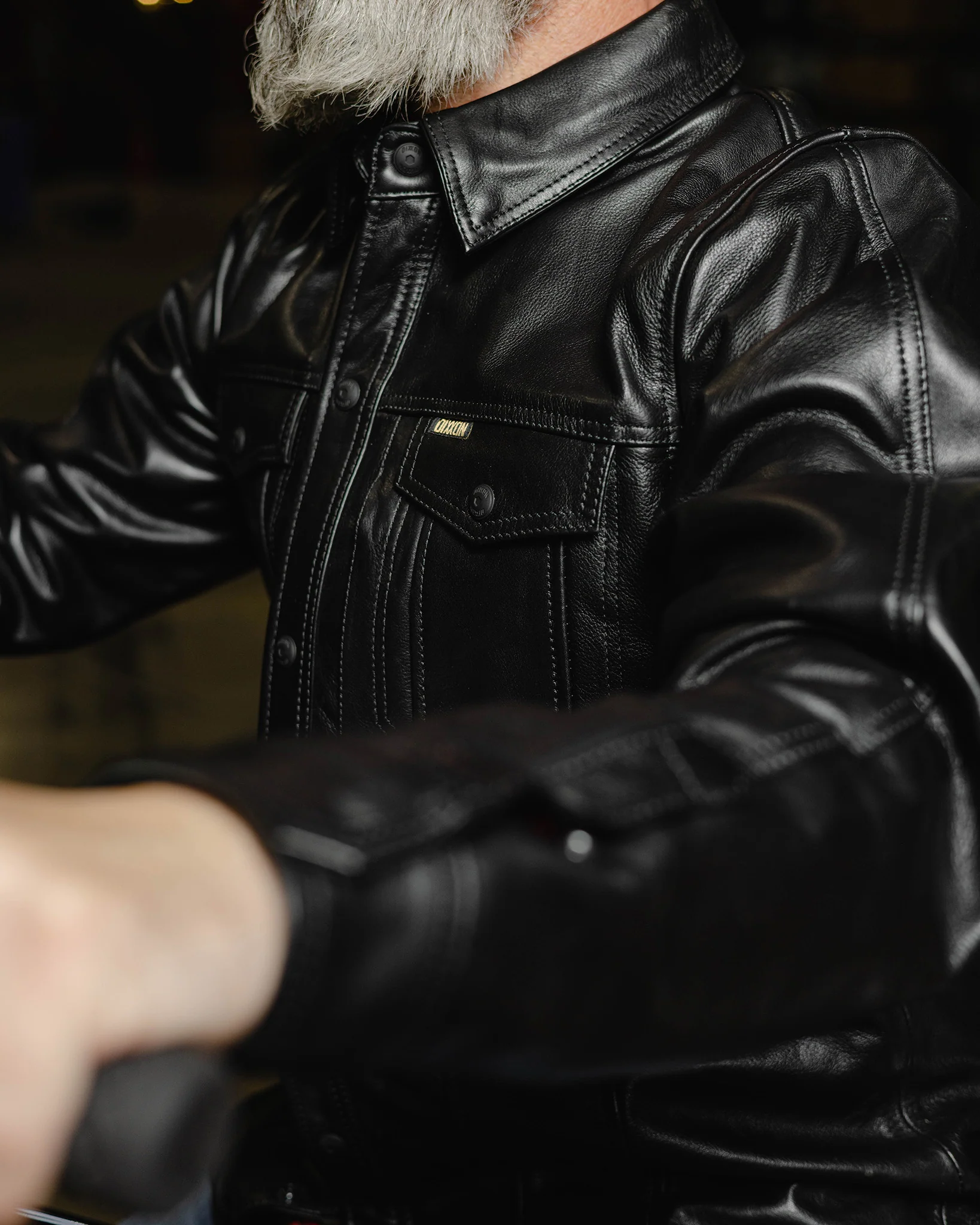 Bishop Leather Shirt - Image 9