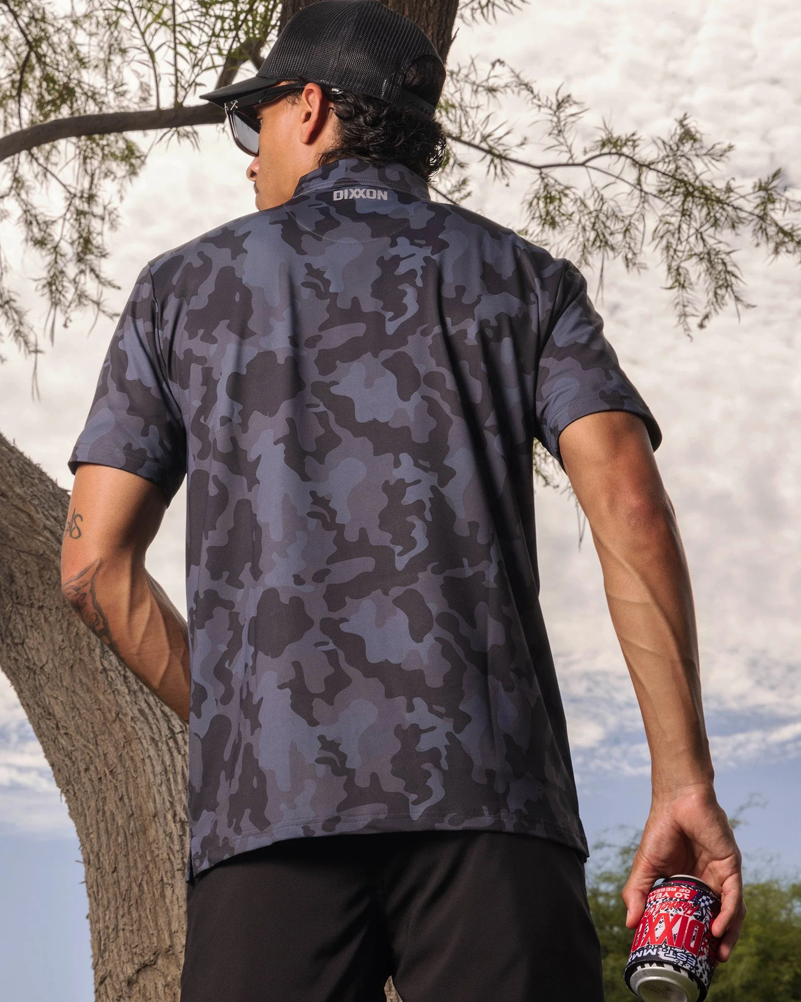 Black Camo Party Polo - Image 2