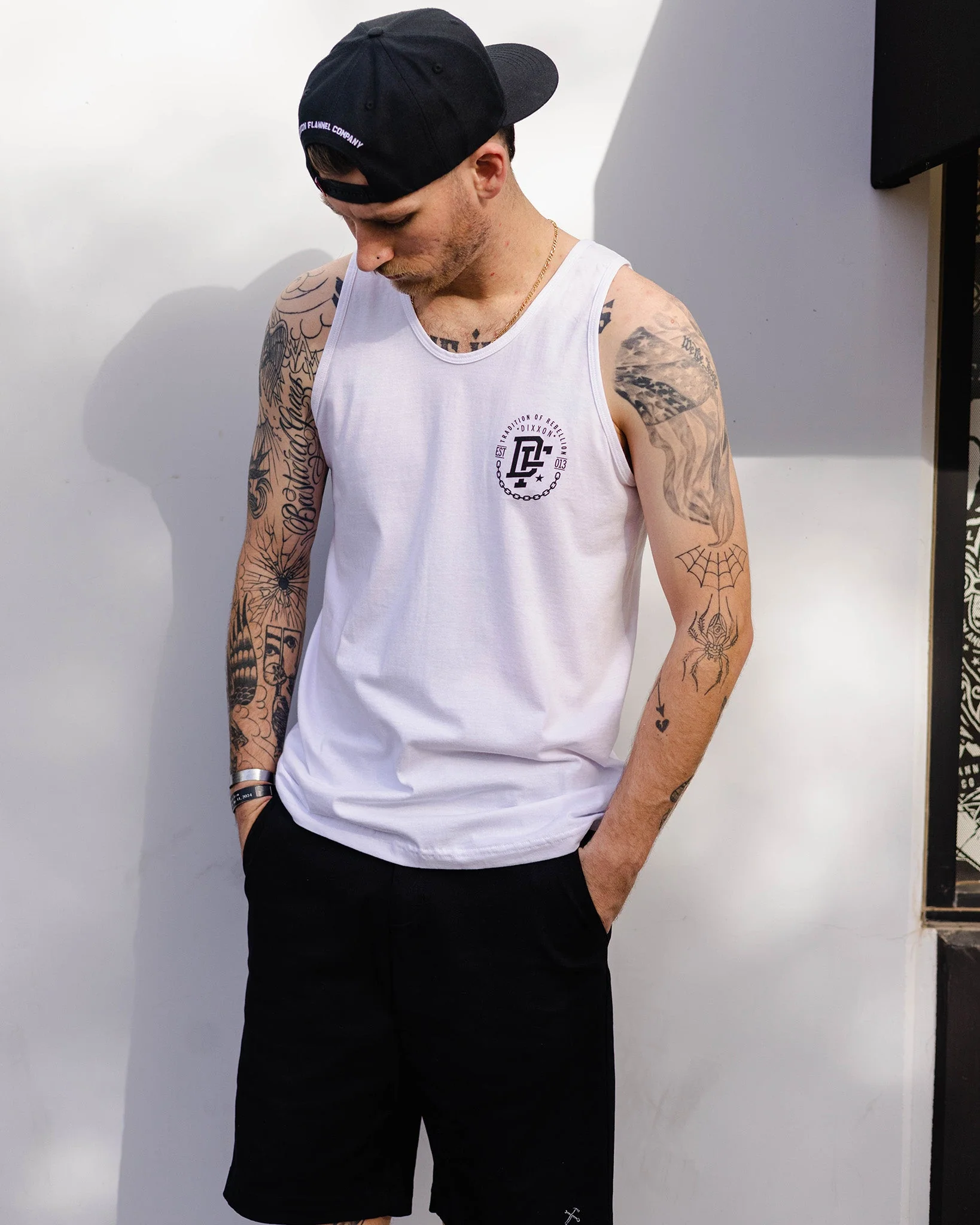 Black Disobedience Tank - White - Image 3