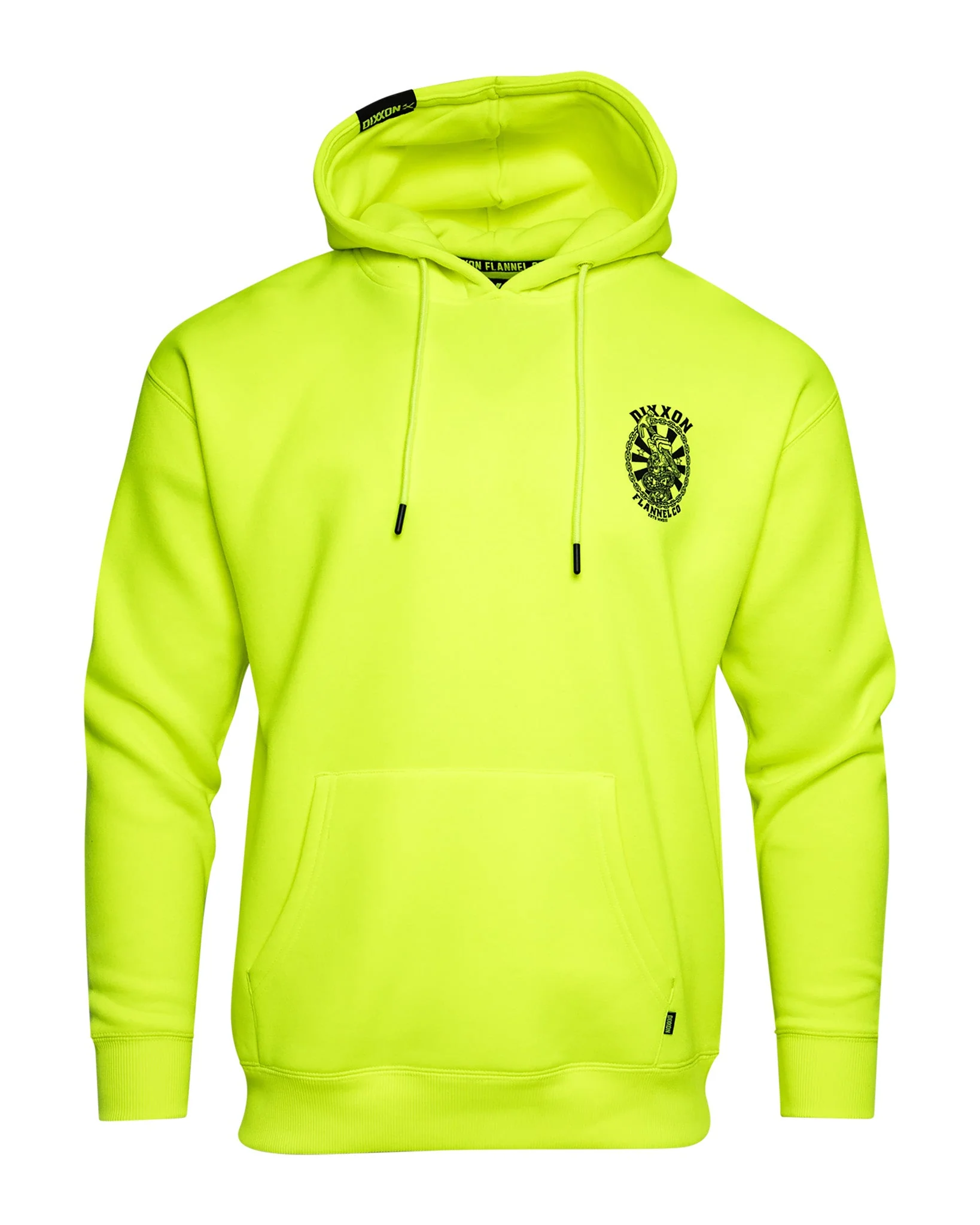 Black Hammersnake Pullover Hoodie - Safety Yellow - Image 3