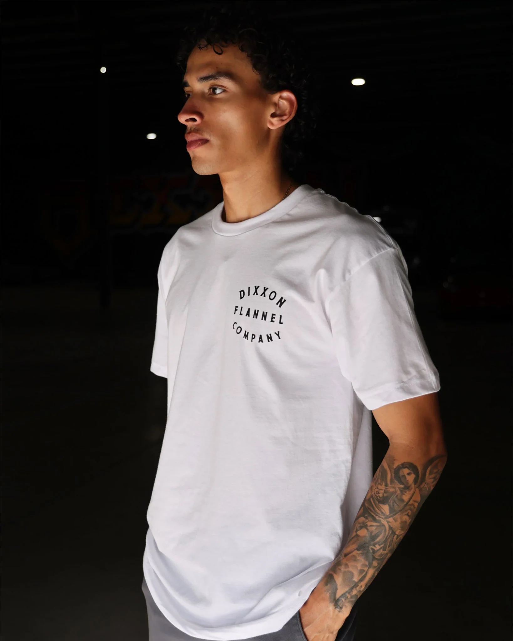 Black Hand Crafted T-Shirt - White - Image 2