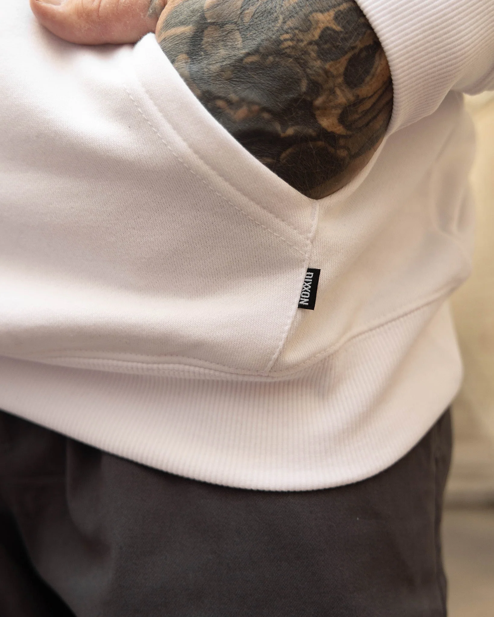 Black Maria Pullover Hoodie - White - Image 5