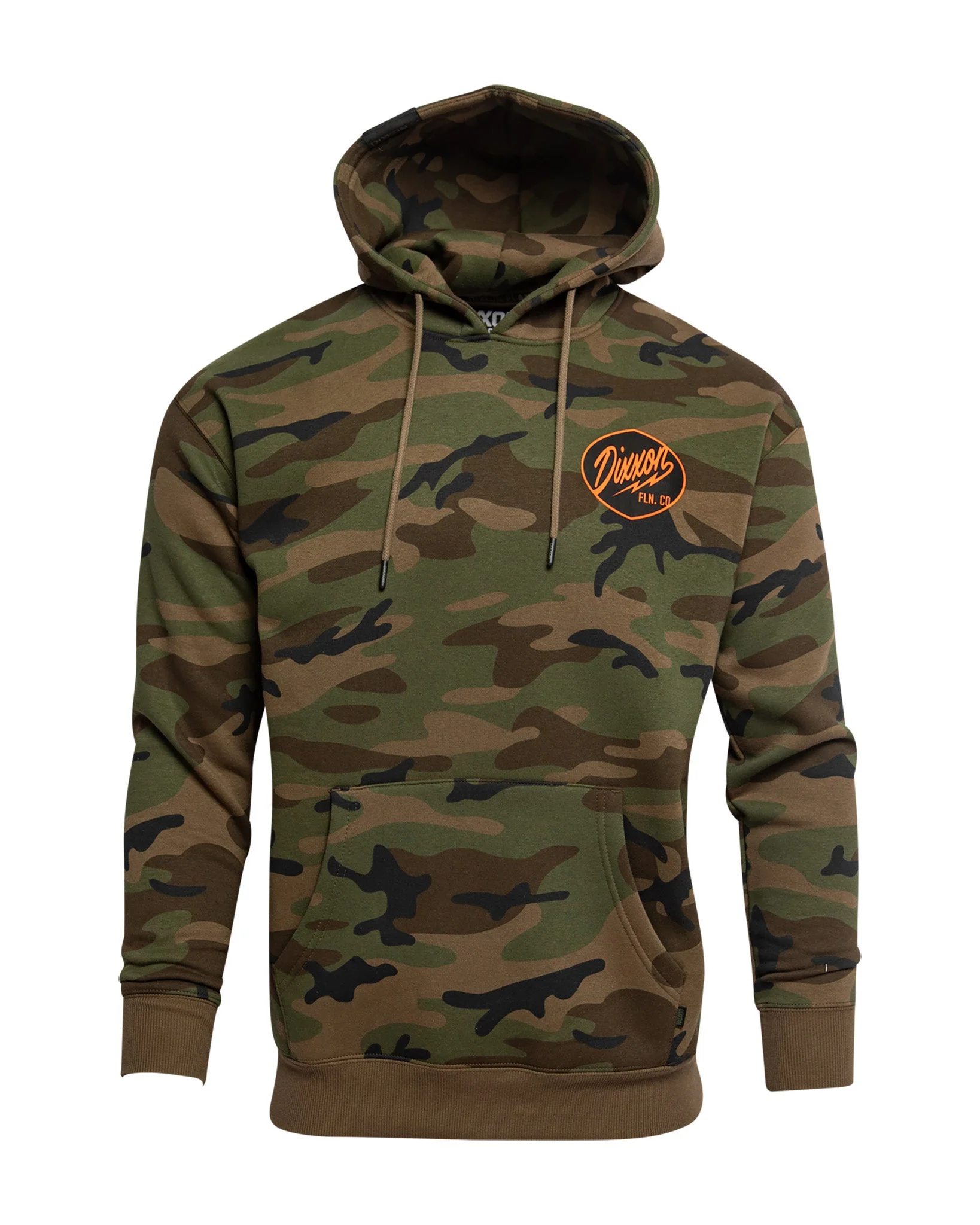 Black & Orange Esso Pullover Hoodie - Green Camo - Image 3