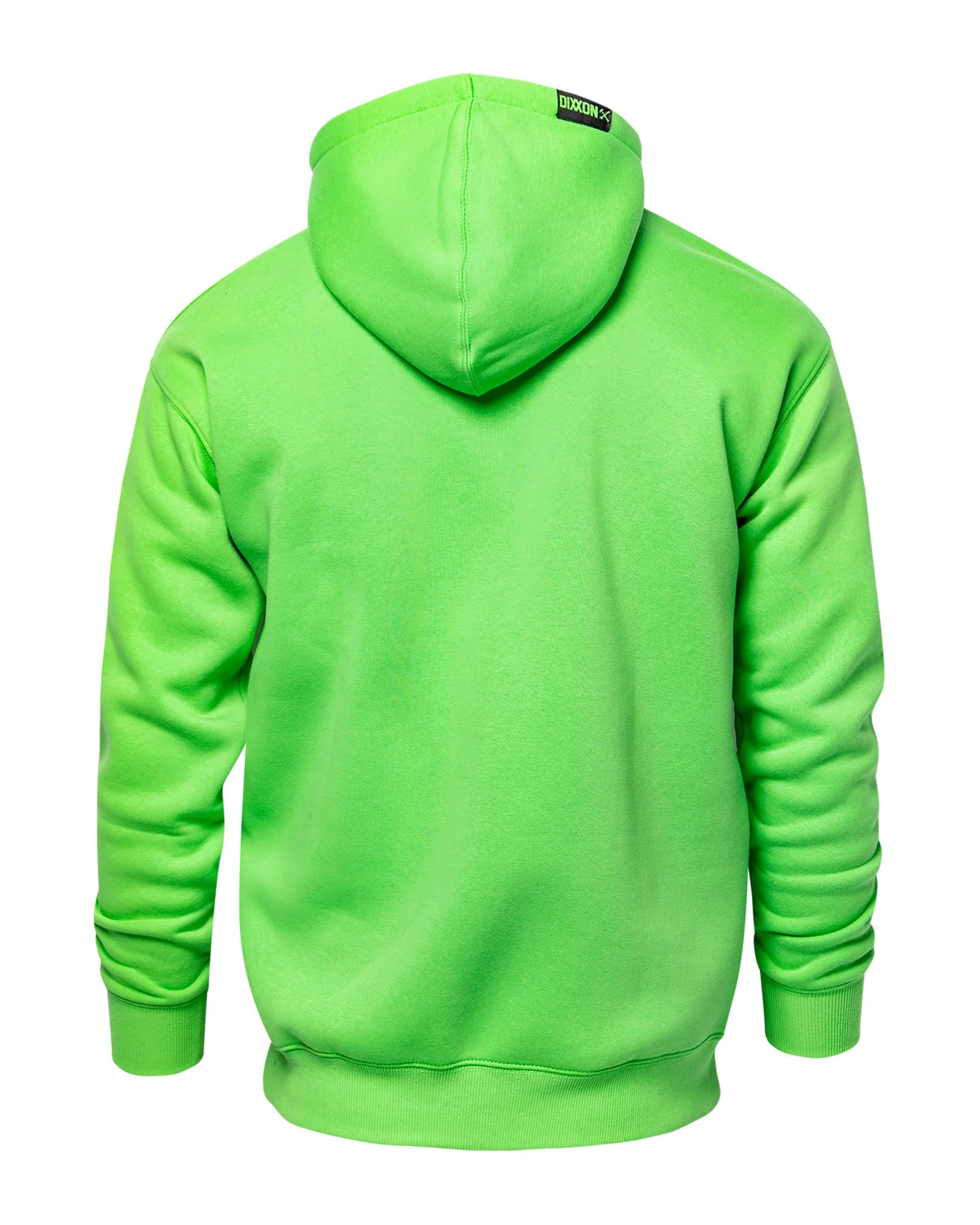Black Streamline Pullover Hoodie - Safety Green - Image 3