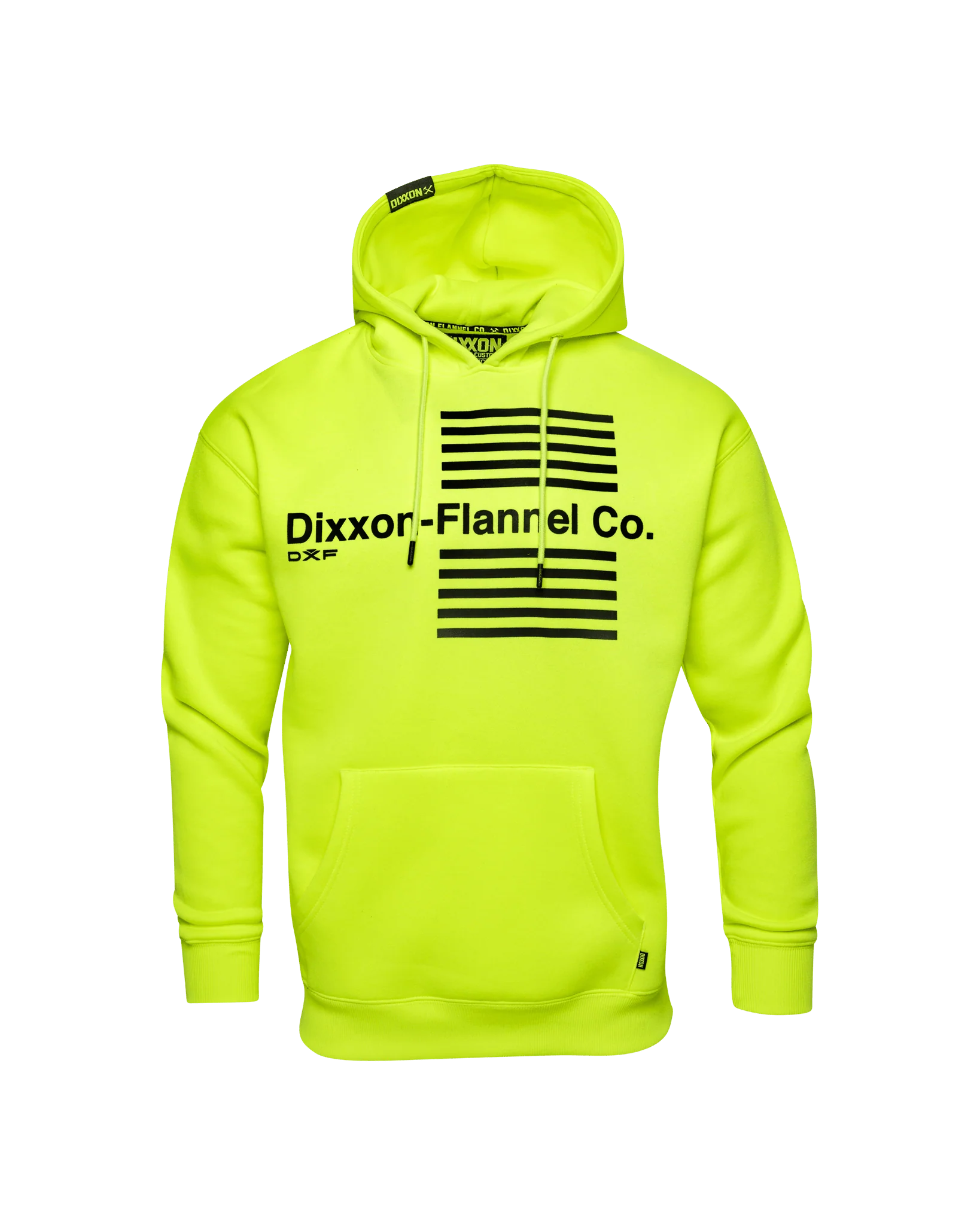Black Streamline Pullover Hoodie - Safety Yellow - Image 2