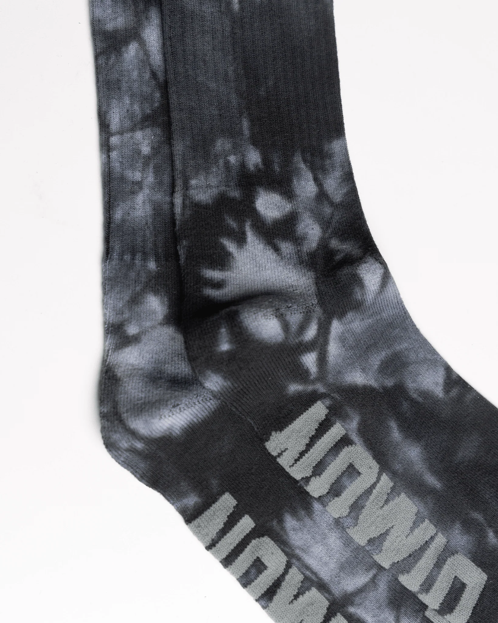 Black Tie Dye Crew Socks - Image 3