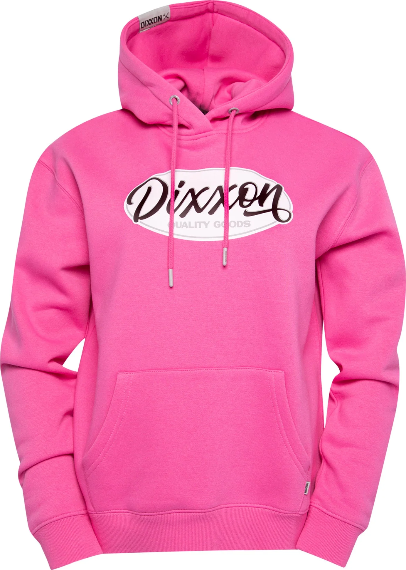 Women's Black & White Dixxon Quality Pullover Hoodie - Pink - Image 2