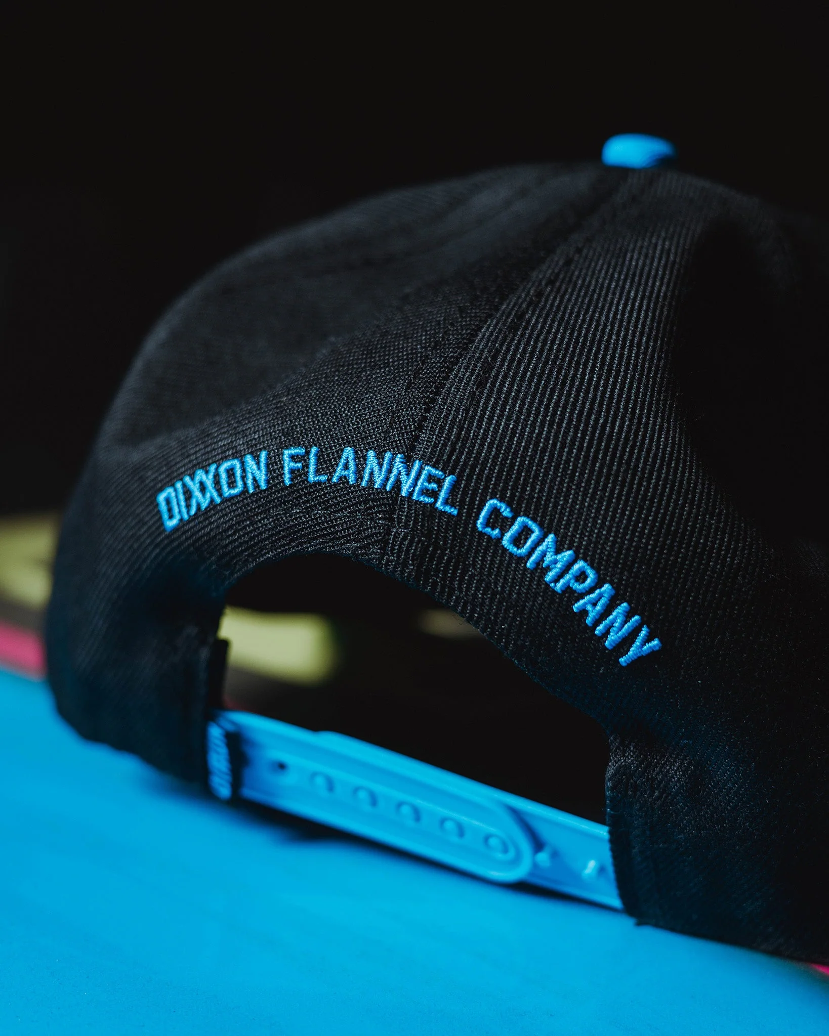 Cyan Pastime Flat Bill Snapback - Black - Image 2
