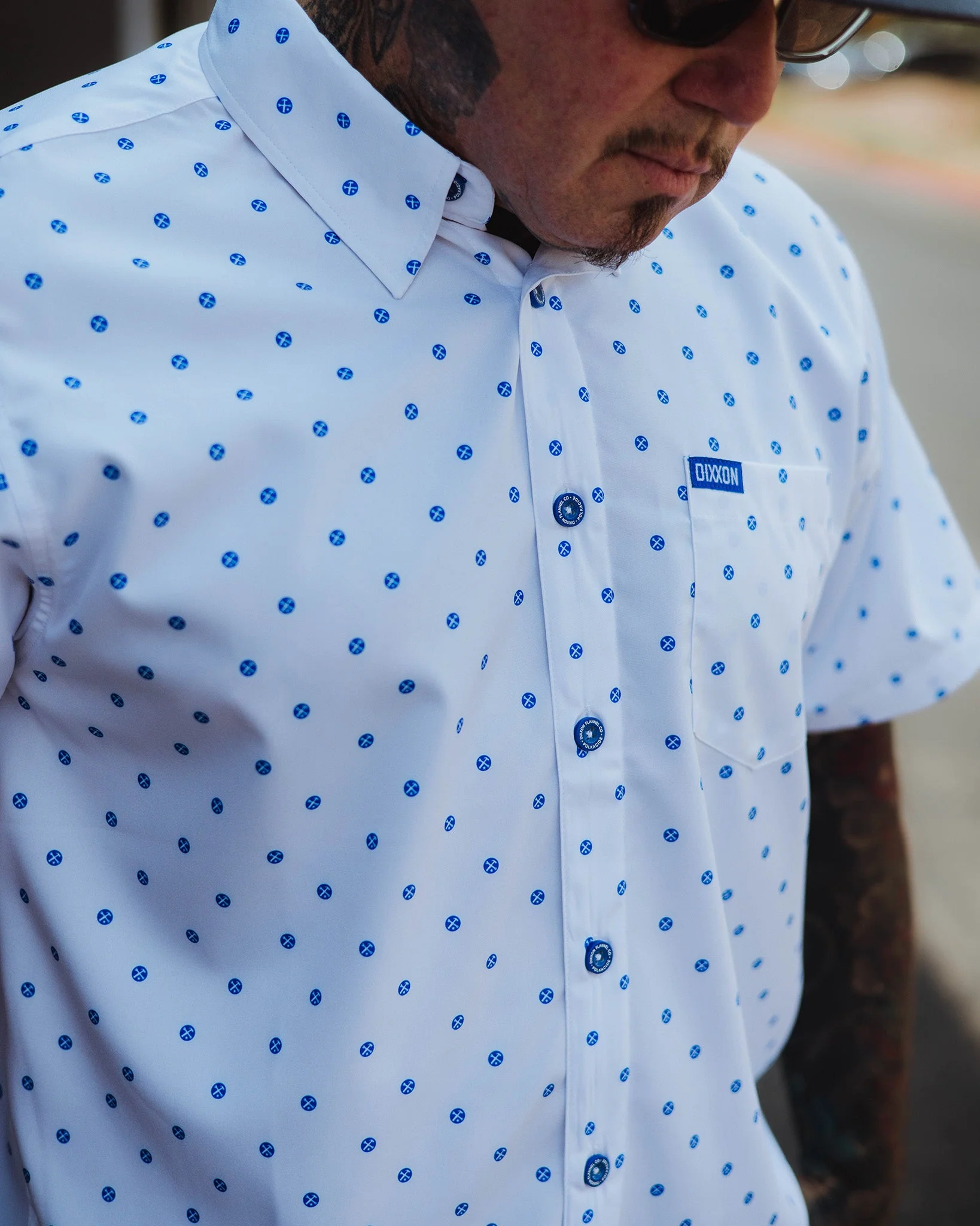 Blue Polkacide Party Shirt - White - Image 3