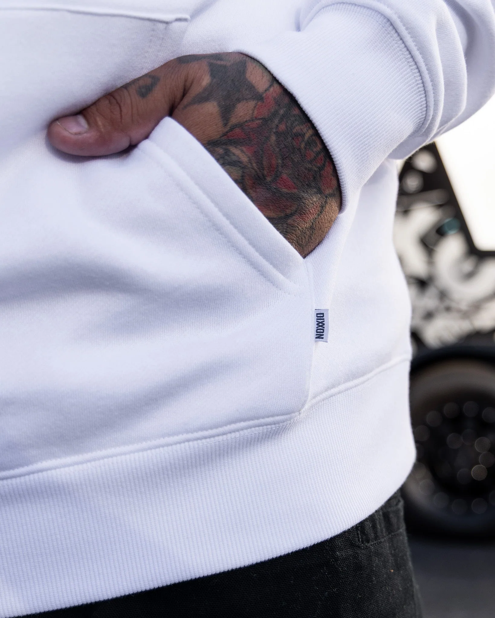 Blue Seaside Pullover Hoodie - White - Image 4