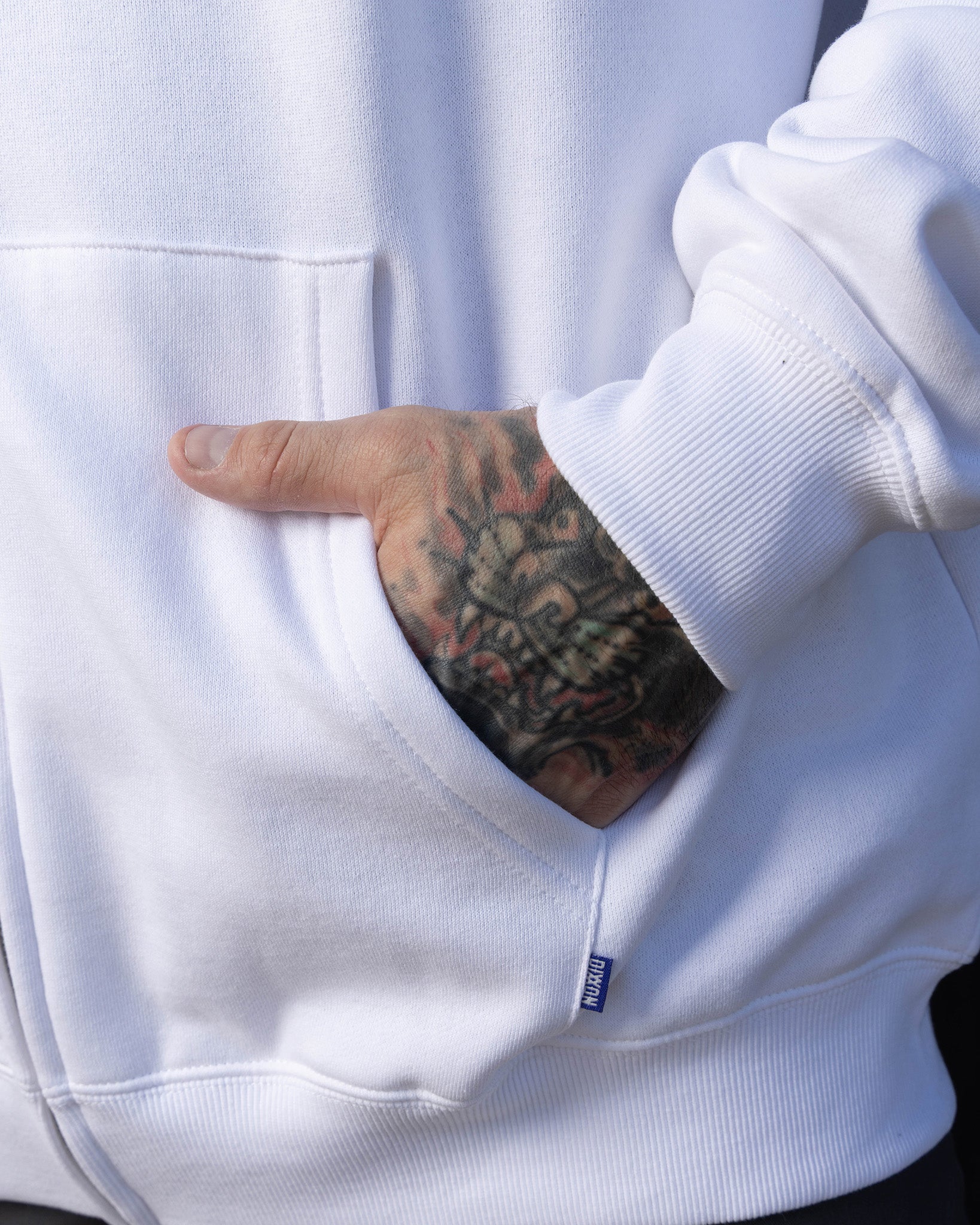 Blue Tech Zip Up - White - Image 7