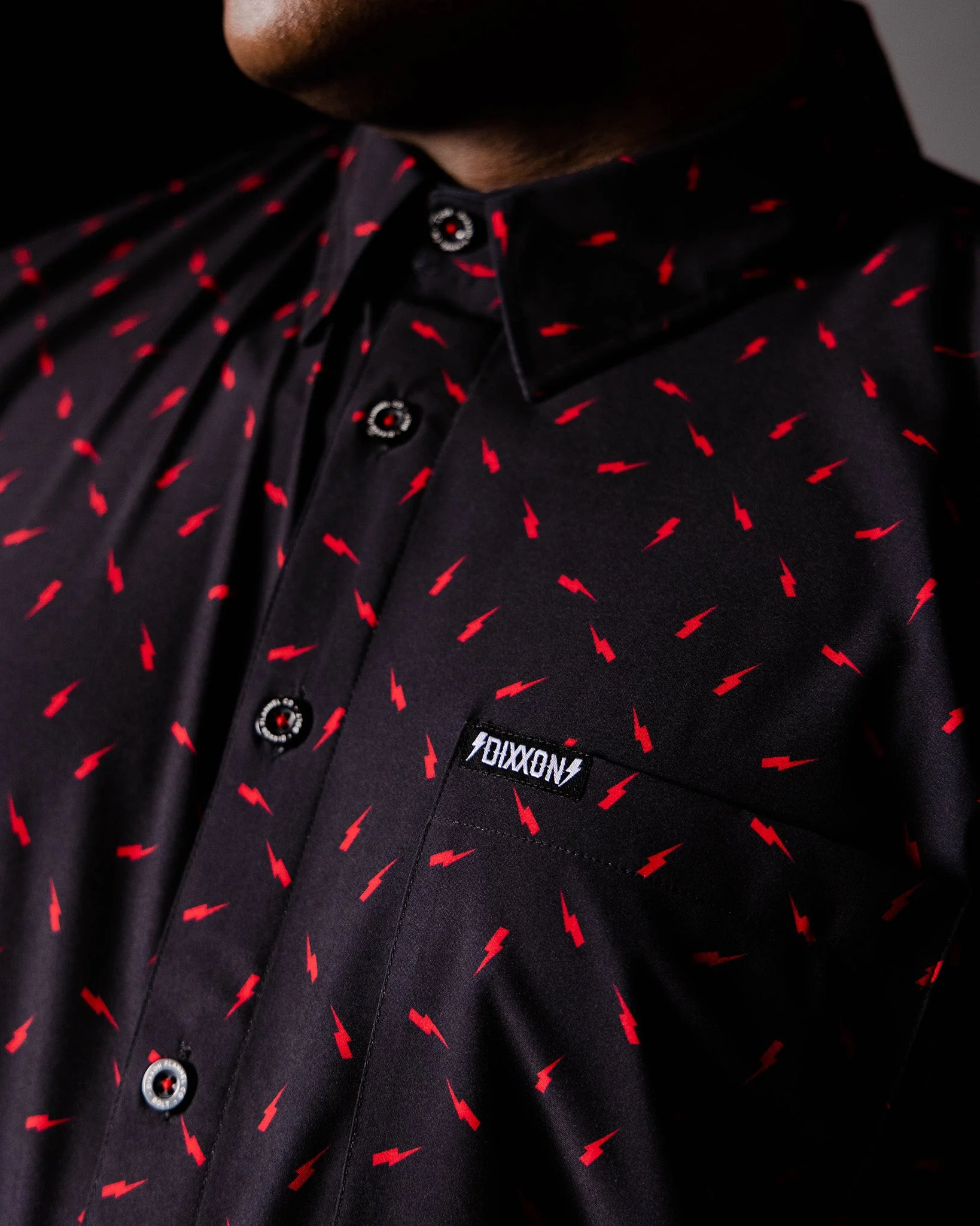 Bolt Party Shirt - Black & Red - Image 2