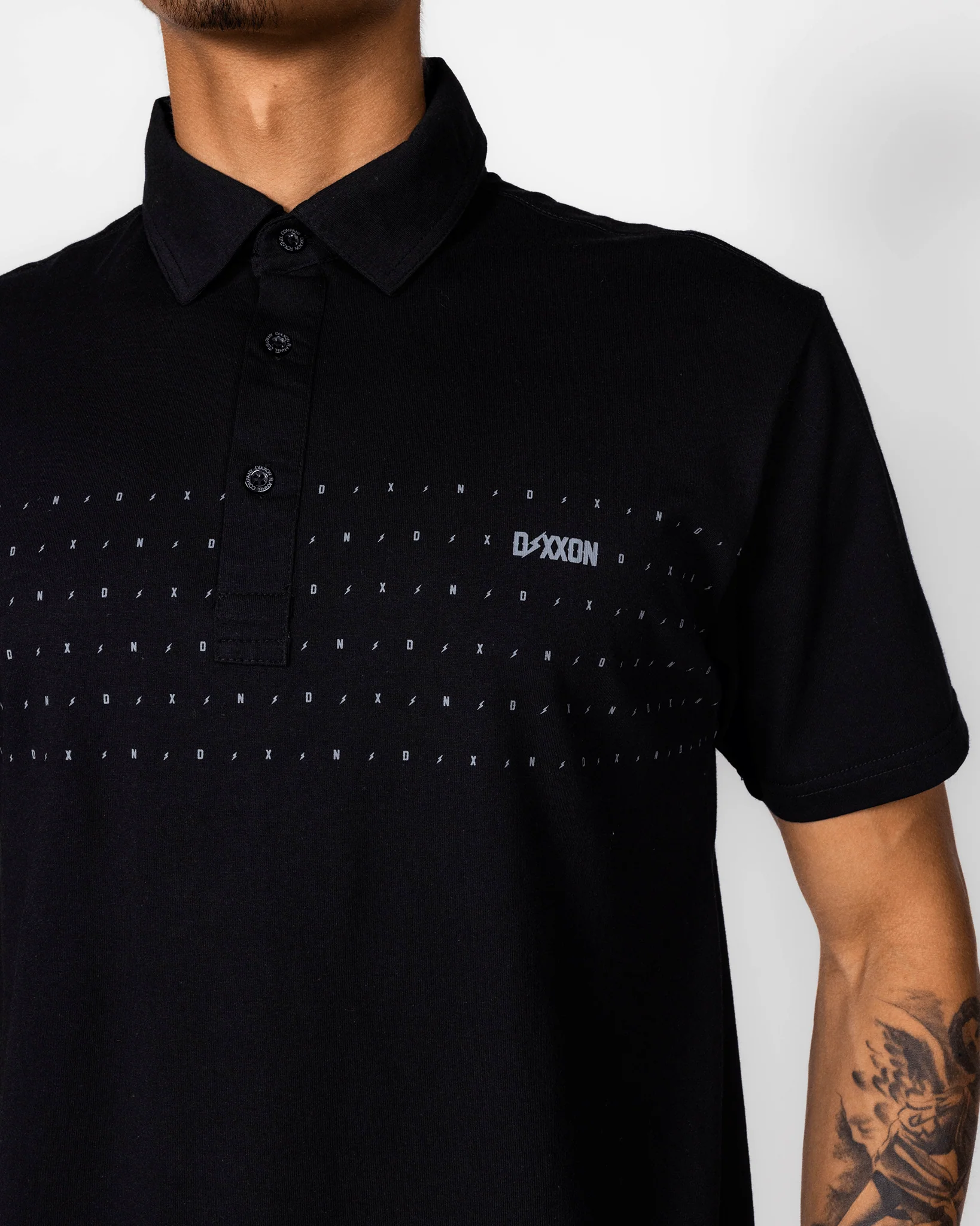 Bolt Premium Polo - Black & Gray - Image 3