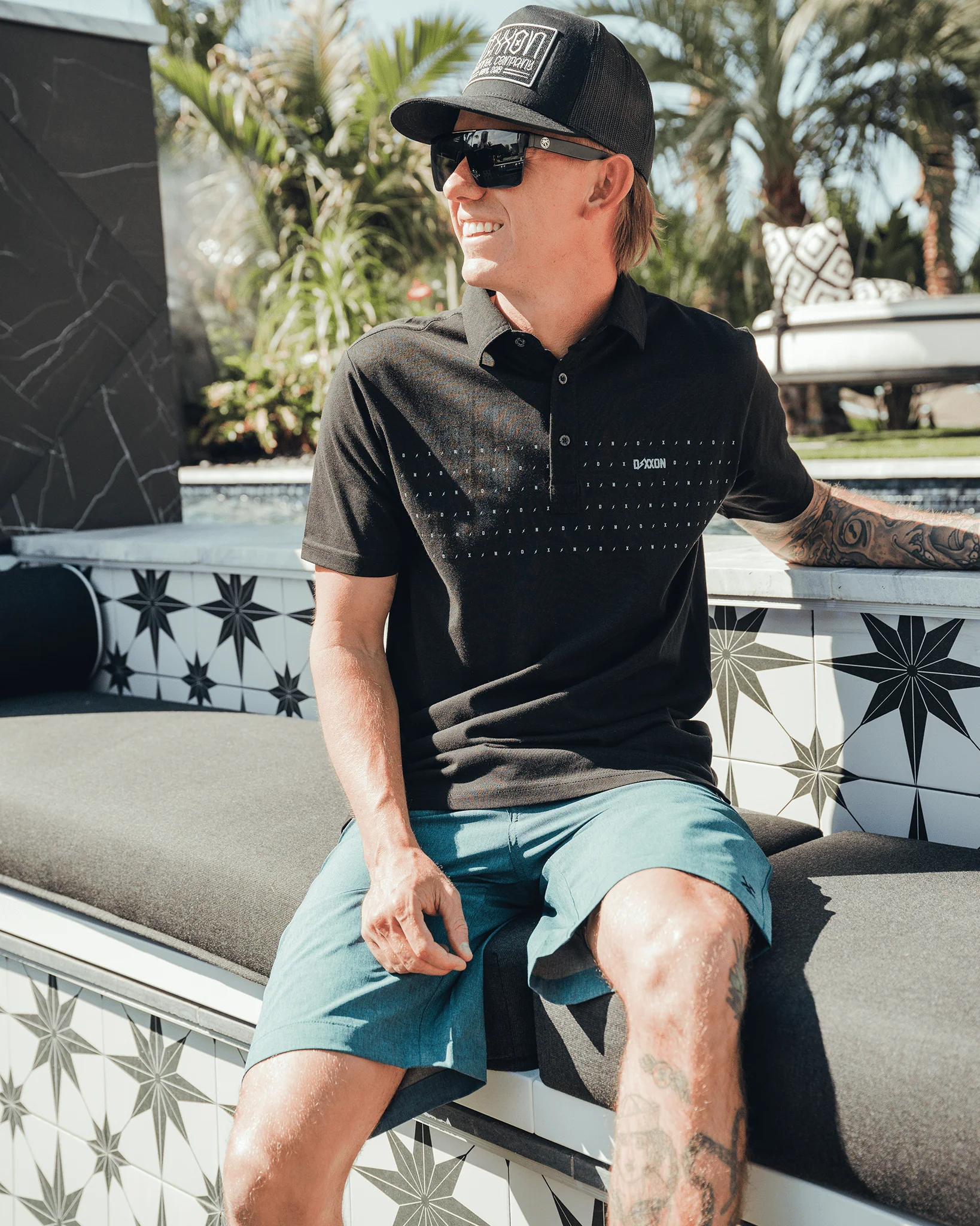 Bolt Premium Polo - Black & Gray - Image 4