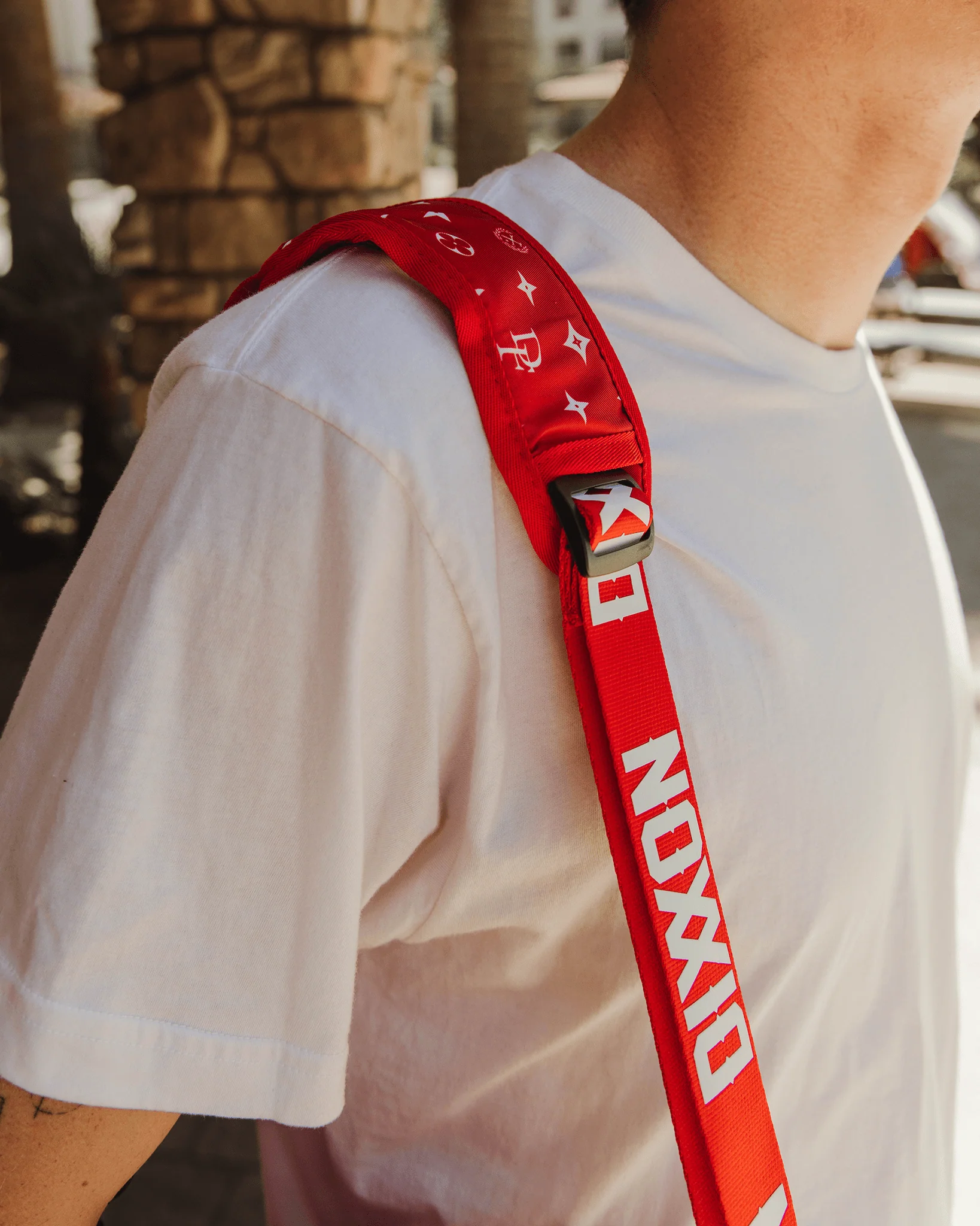 Bougie Duffle Bag - Red & White - Image 5