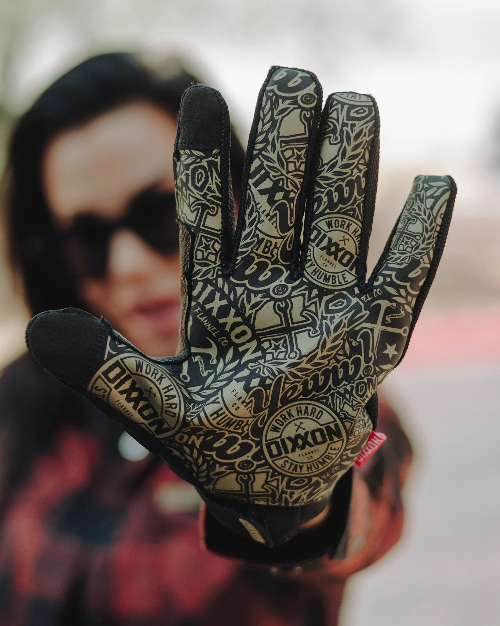 BRAAP Moto Gloves - Gold Yeww! - Image 3