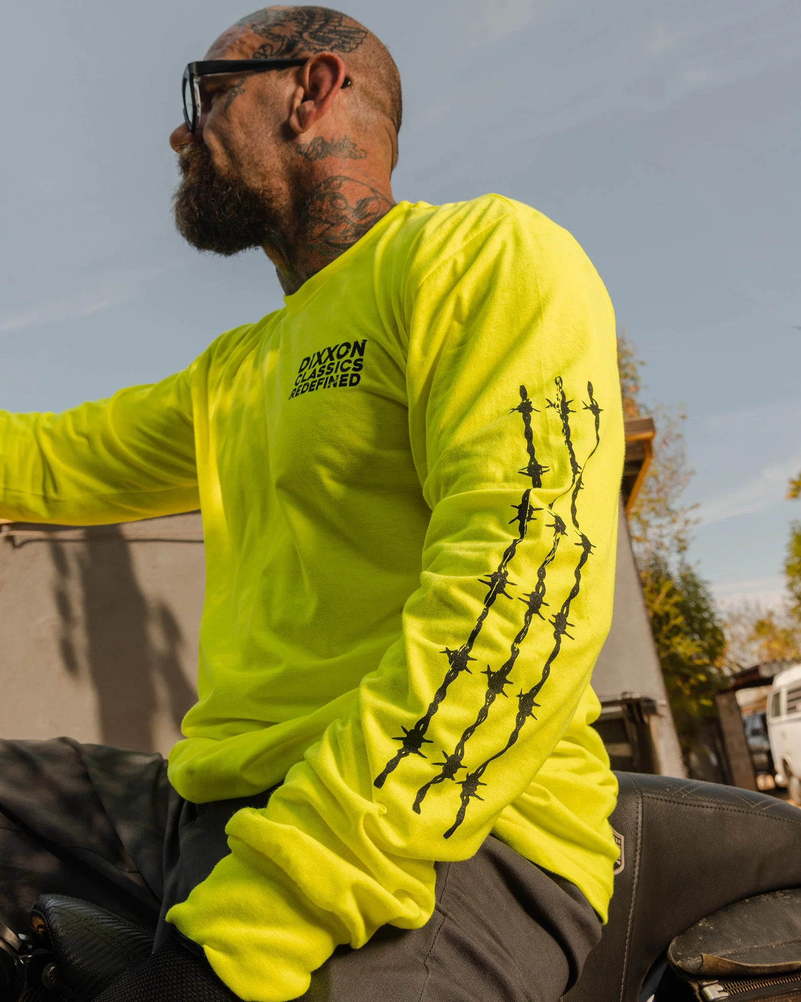 Brutal Hi Vis Long Sleeve T-Shirt - Yellow - Image 2
