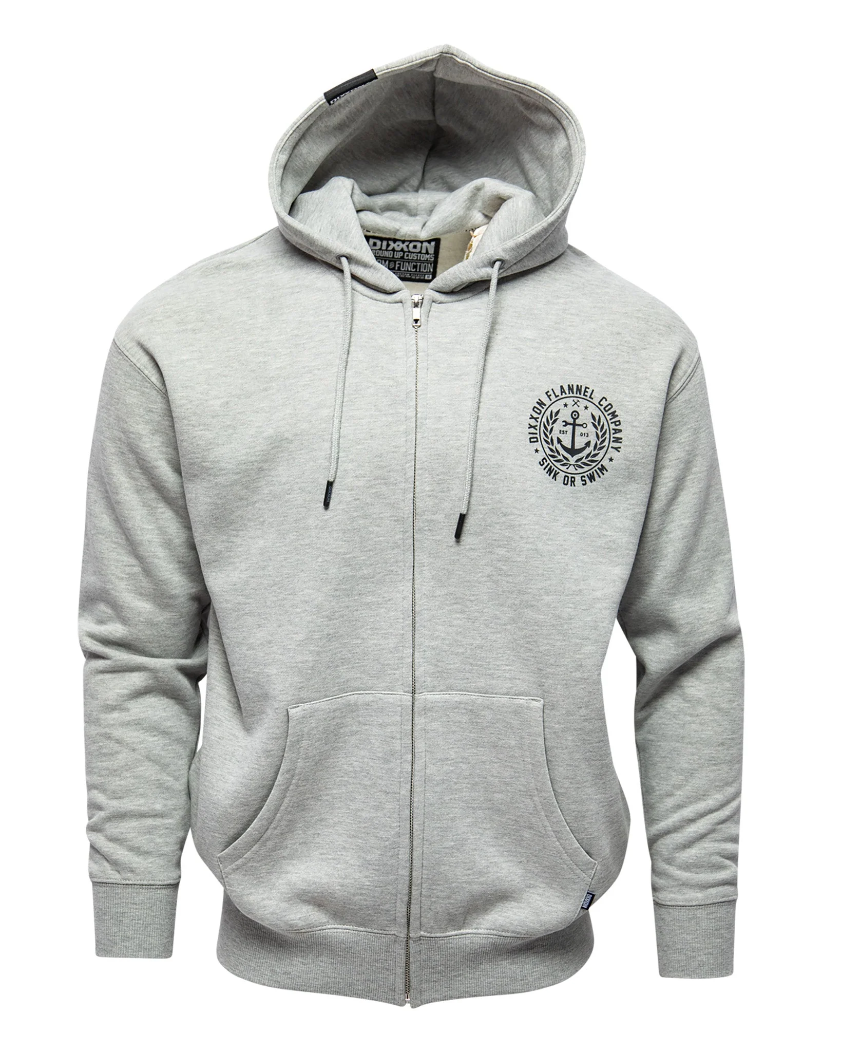 Calypso Zip Up Hoodie - Heather Gray - Image 3