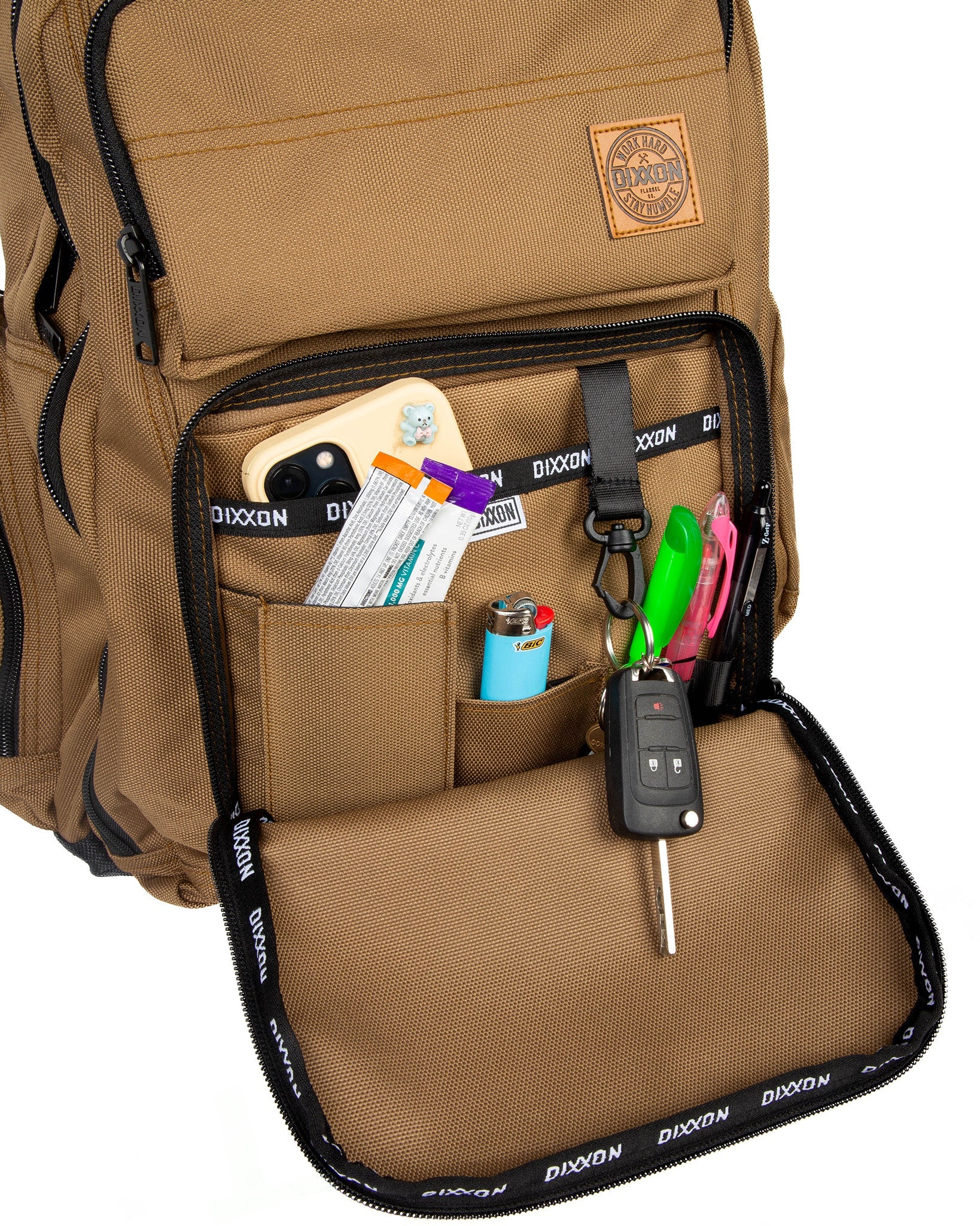 Canvas Work Bag - Tan - Image 5