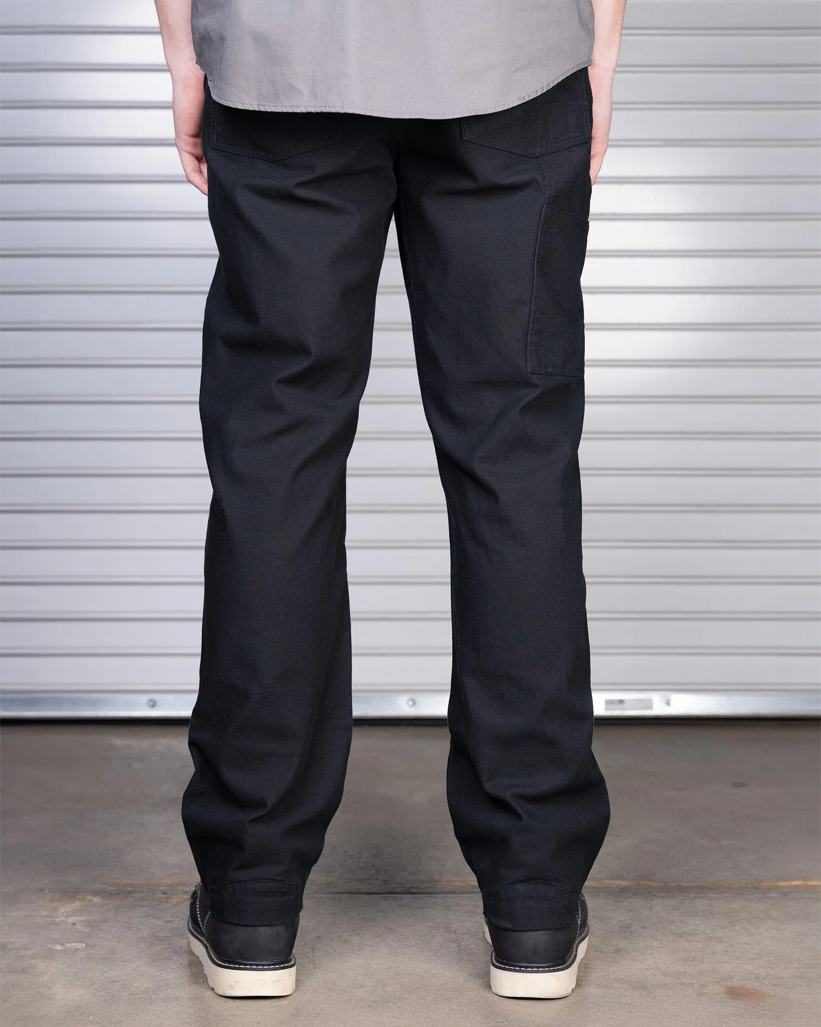 Canvas Work Pants - Black - Image 3