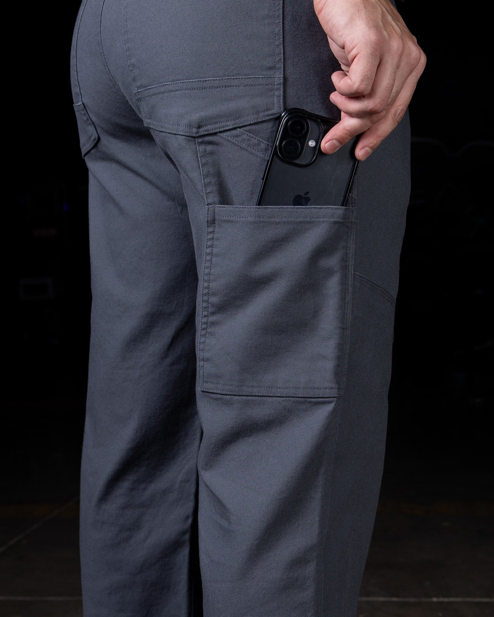 Canvas Work Pants - Gray - Image 7