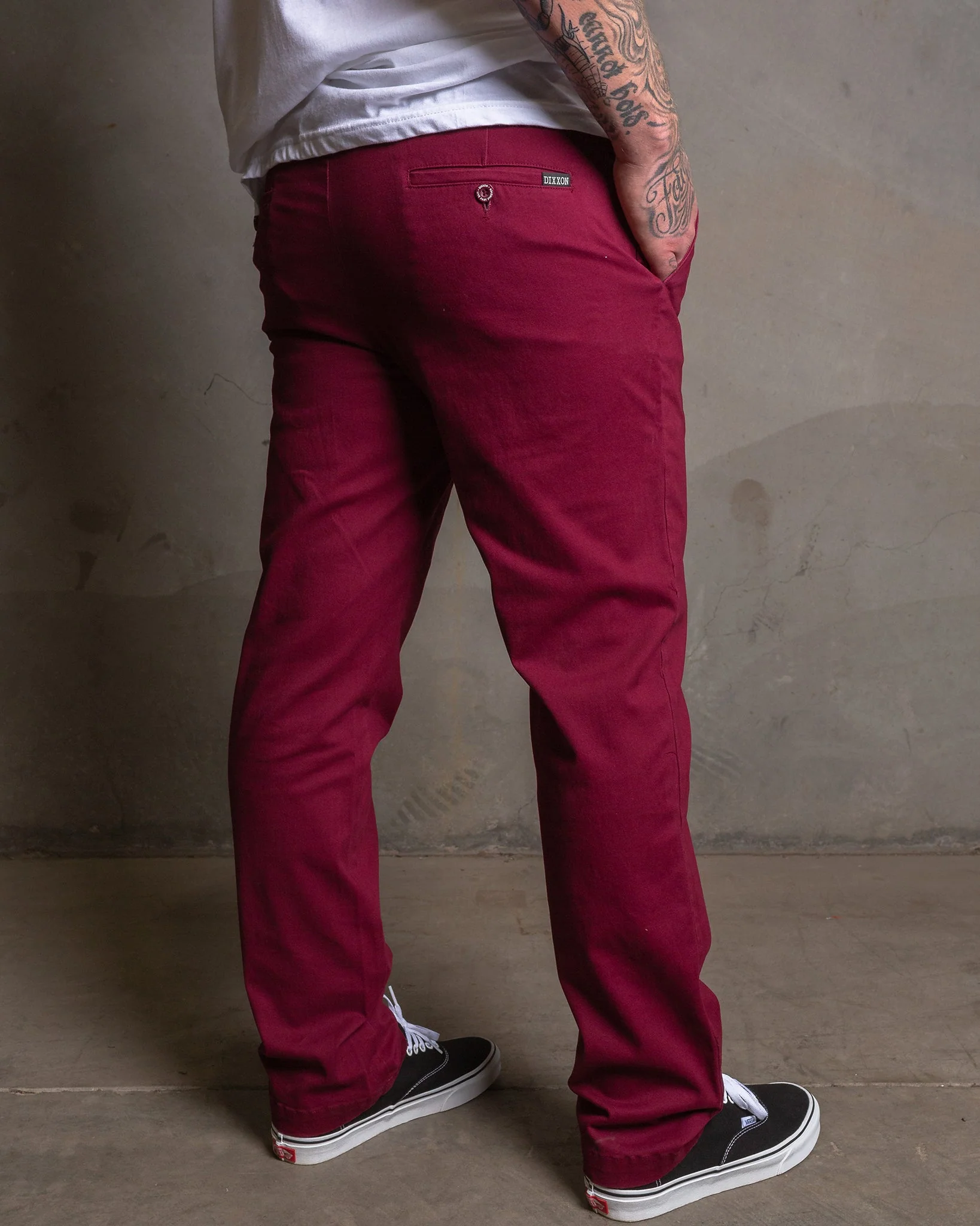 Chino Pants - Maroon - Image 7
