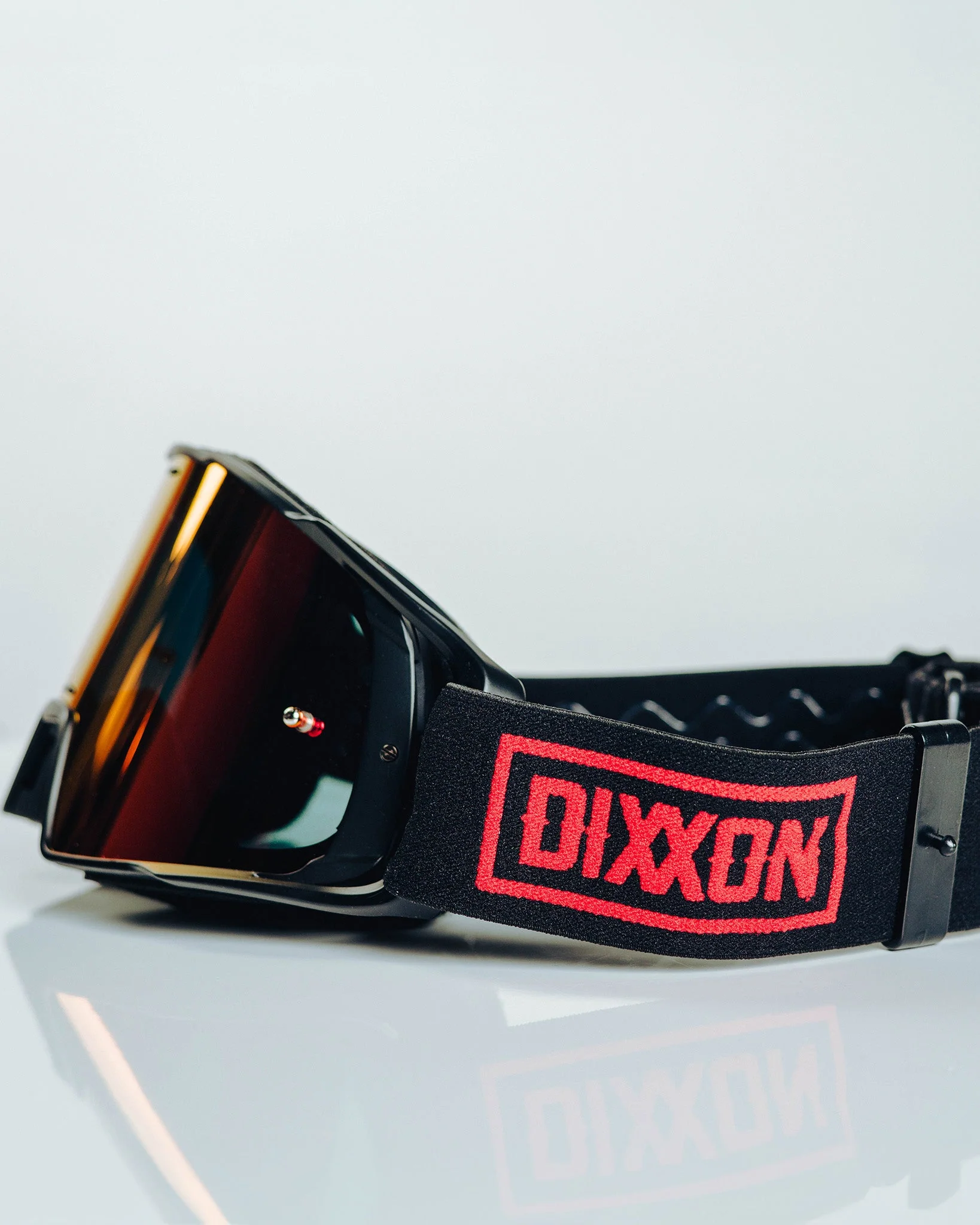 Contender MX Goggles - Black & Red / REVO Red Lens - Image 3