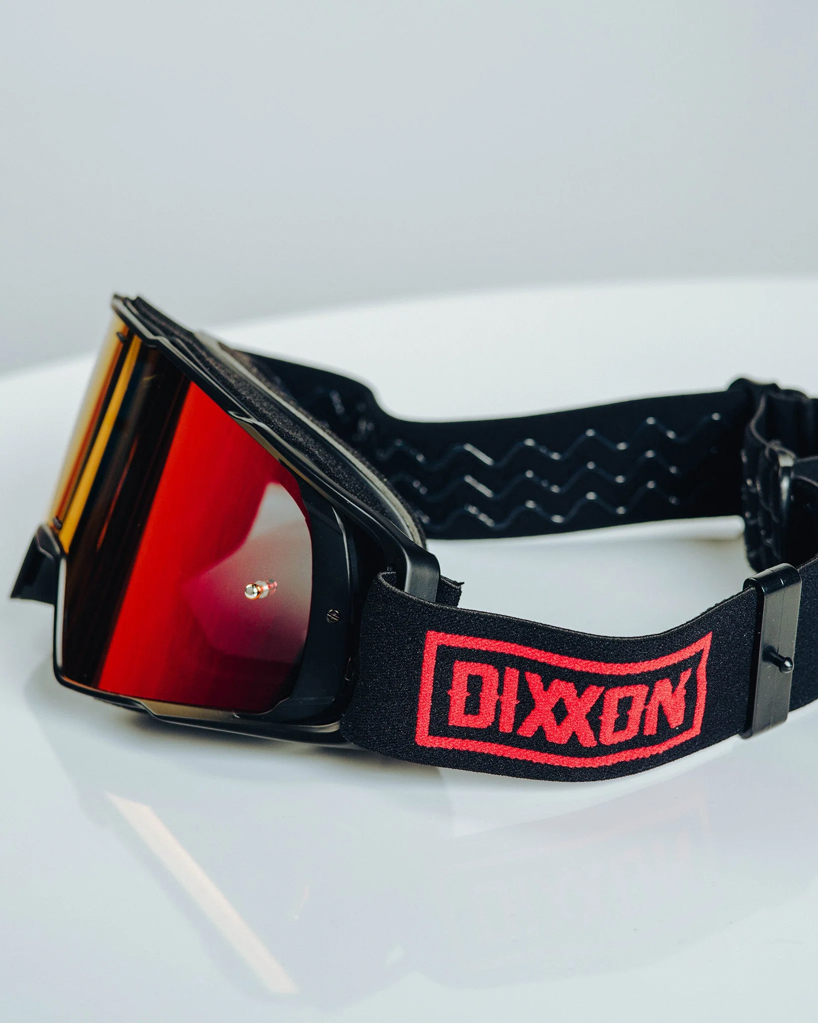 Contender MX Goggles - Black & Red / REVO Red Lens - Image 5