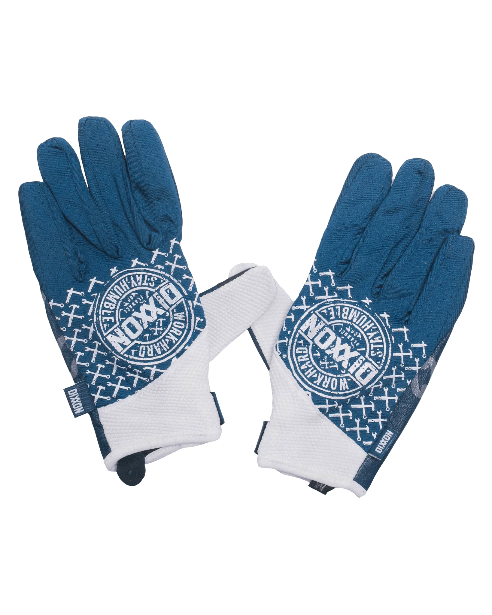 Corpo Moto Gloves - Navy & White - Image 2