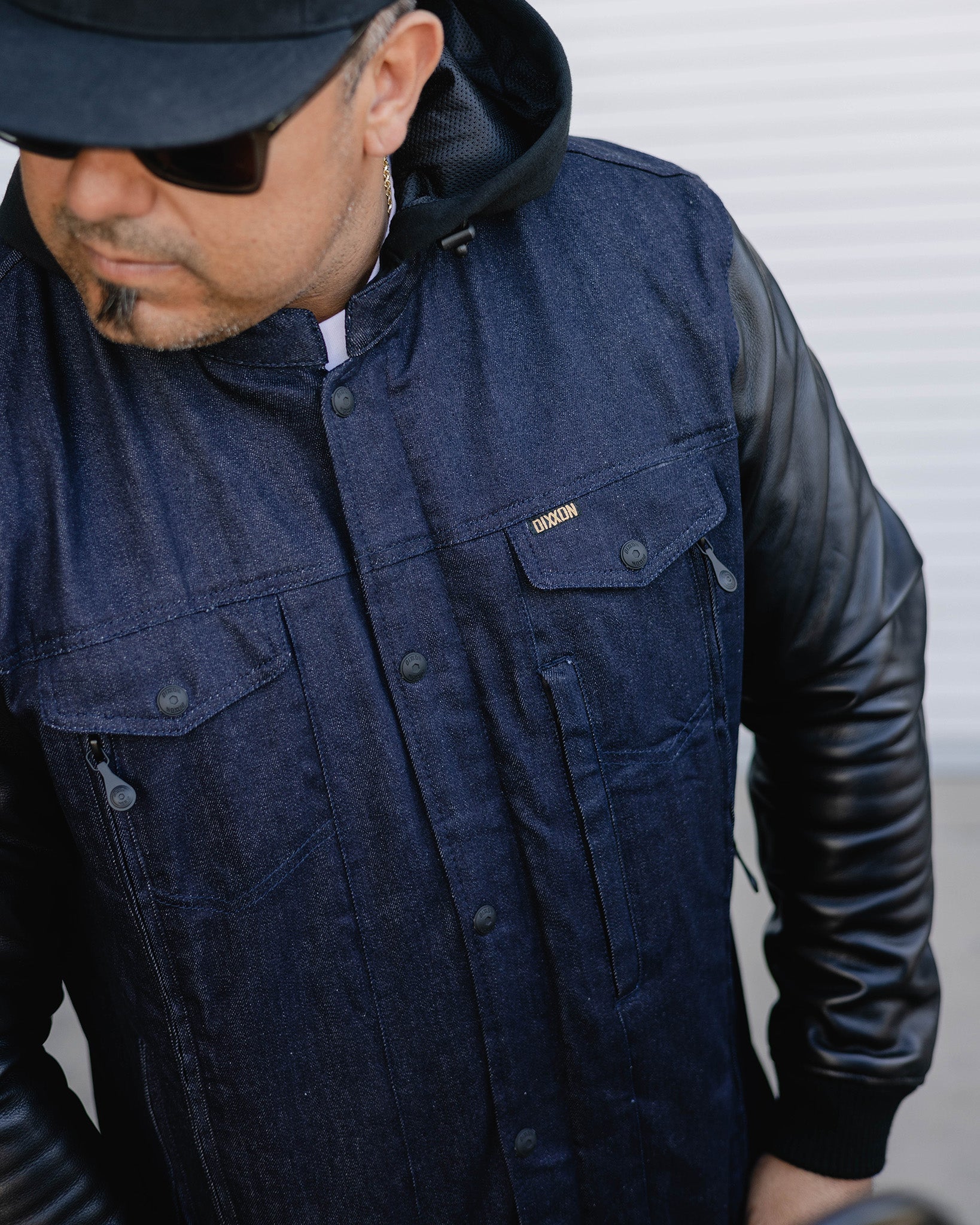 Dillinger Denim & Leather Jacket - Blue Denim - Image 4