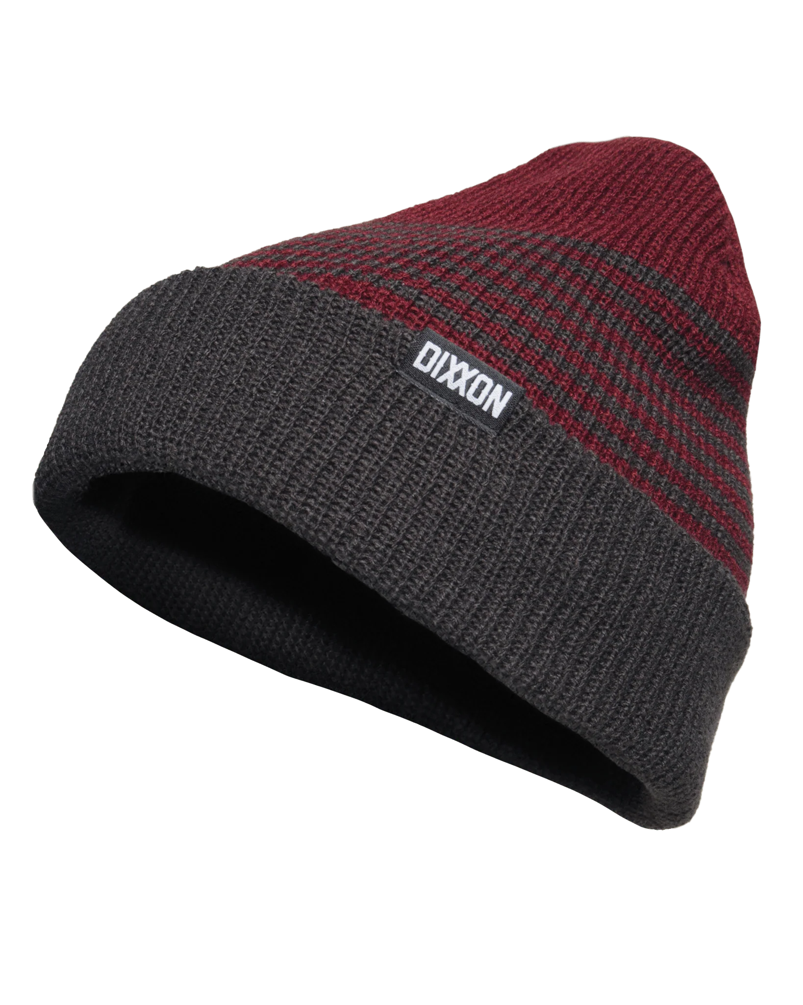 Dock Beanie - Maroon & Gray - Image 2
