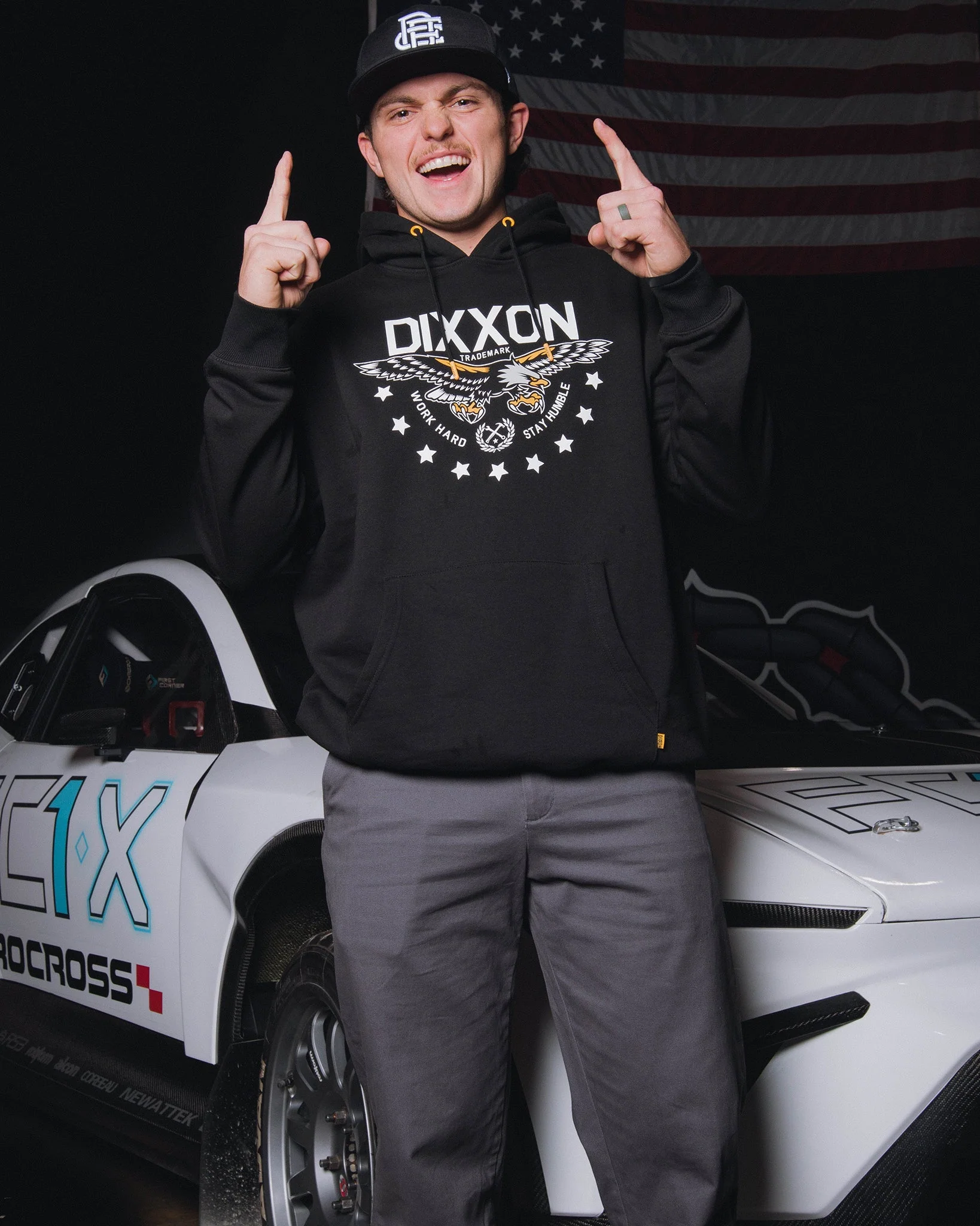 Eagle Pullover Hoodie - Black - Image 3