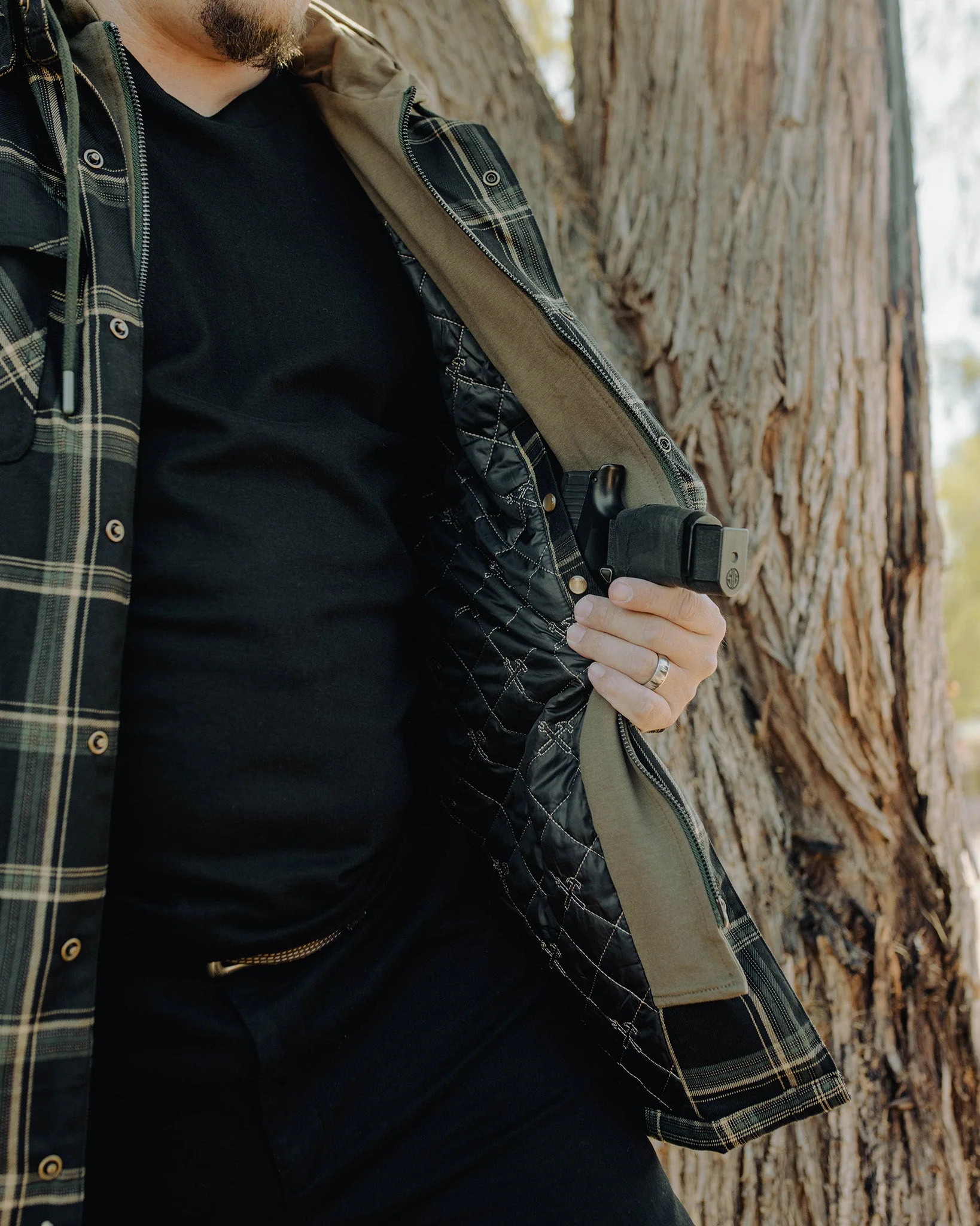 EDC Hooded Flannel Jacket - Image 3