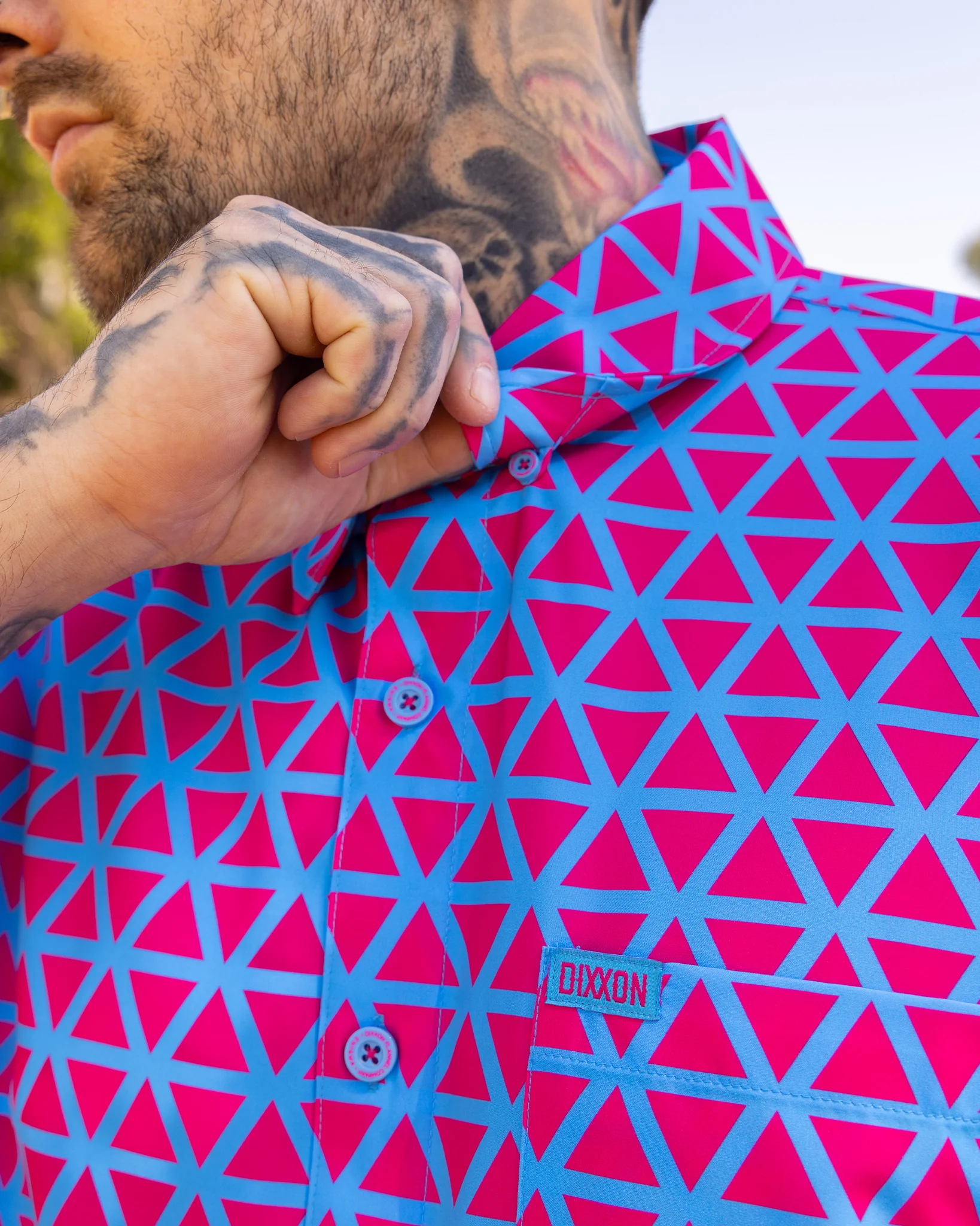 Enigma Party Shirt - Pink & Blue - Image 5