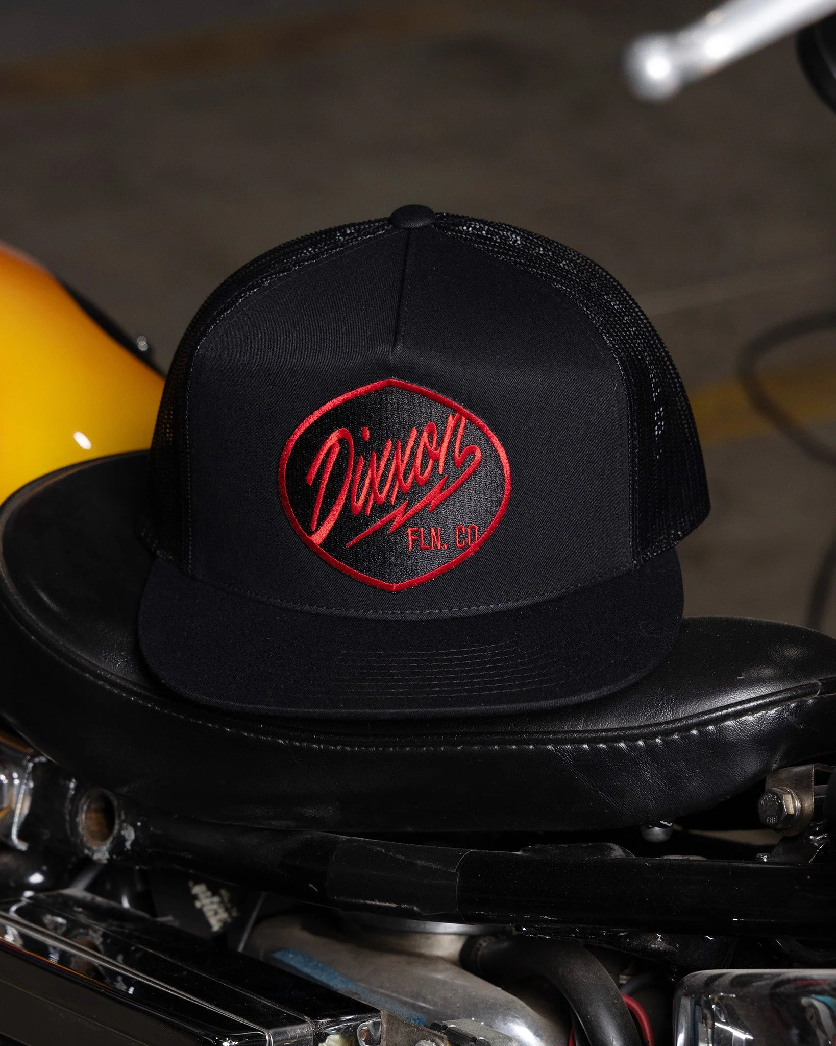 Esso Flat Bill Trucker Snapback - Red - Image 3