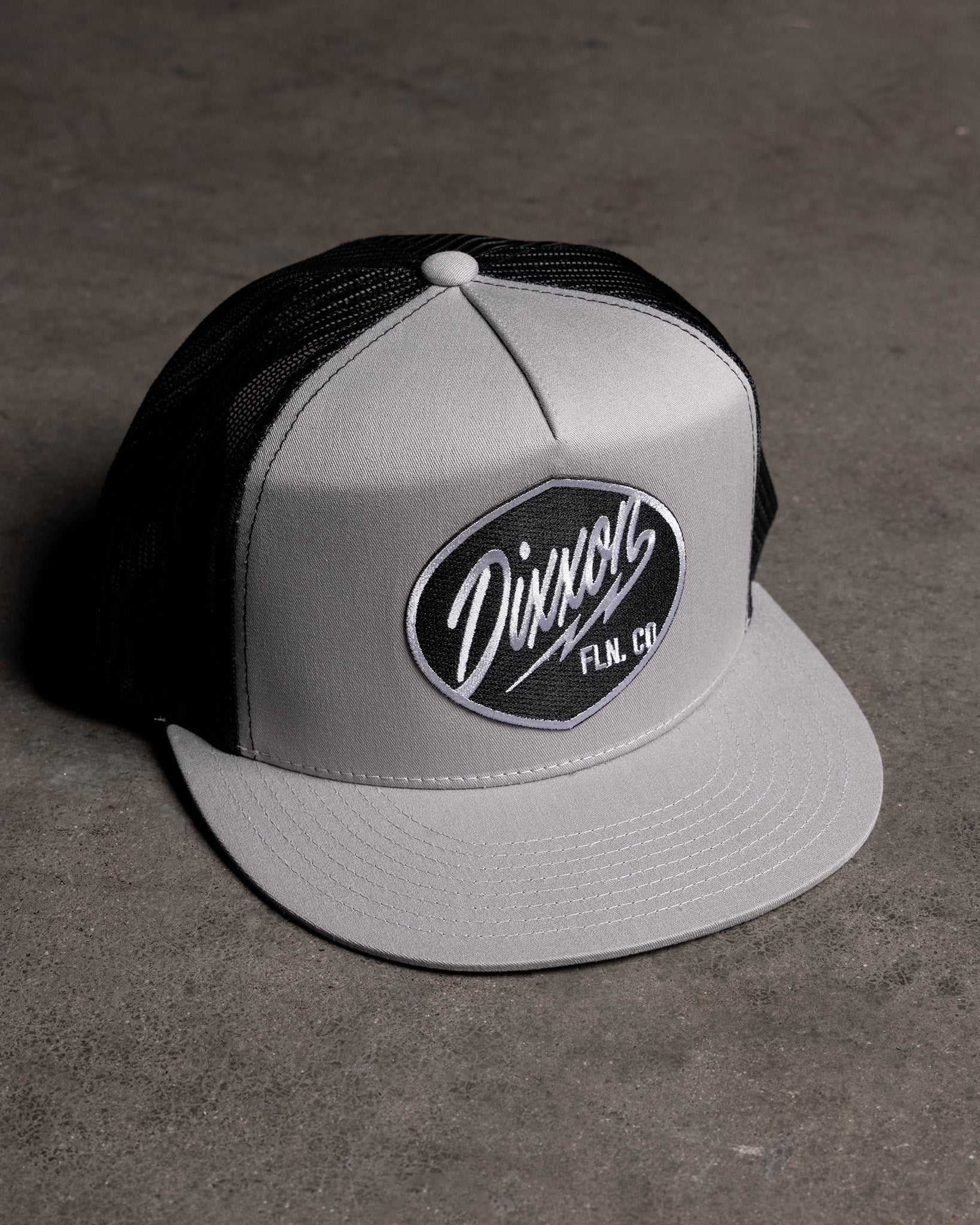 Esso Flat Bill Trucker Snapback - Black & White - Image 4