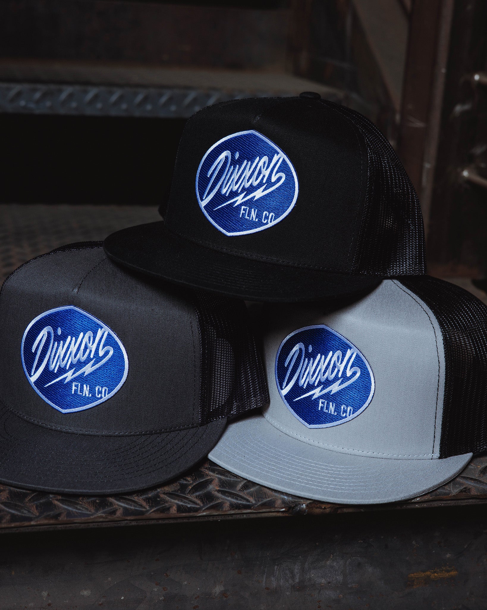 Esso Flat Bill Trucker Snapback - Blue - Image 5