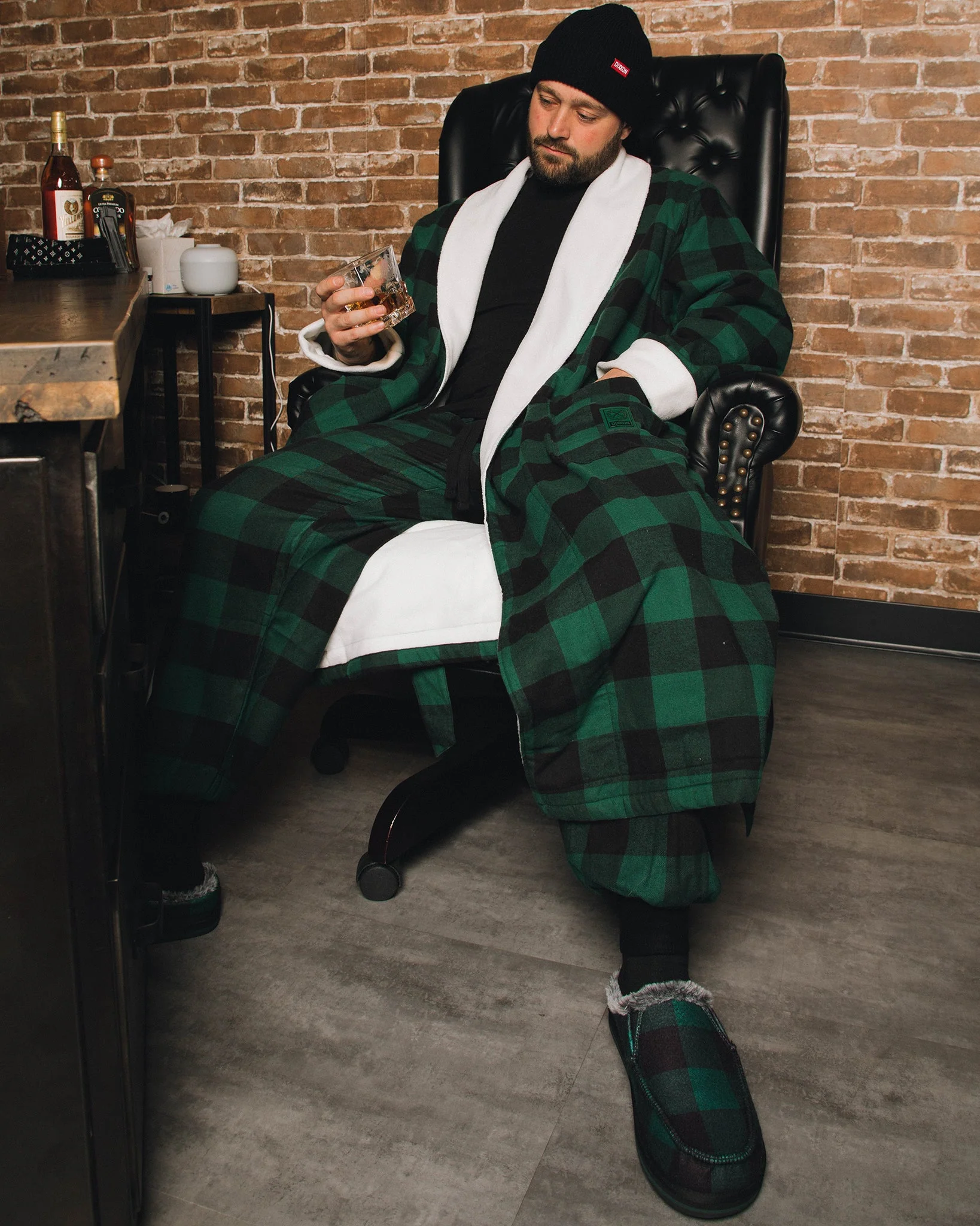 Evergreen Fleece-Lined Robe - Image 3