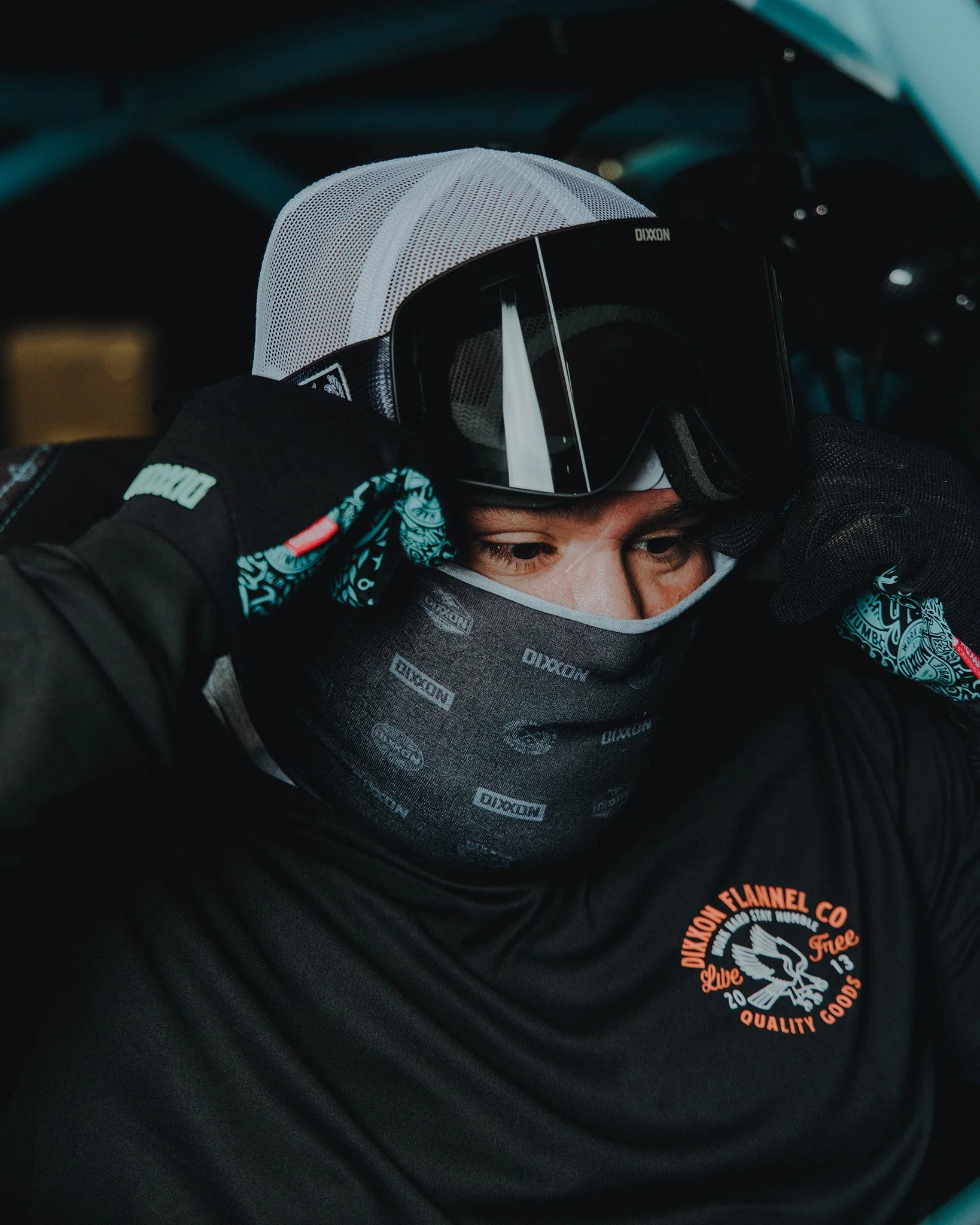 Executive Neck Gaiter - Black & Gray - Image 2
