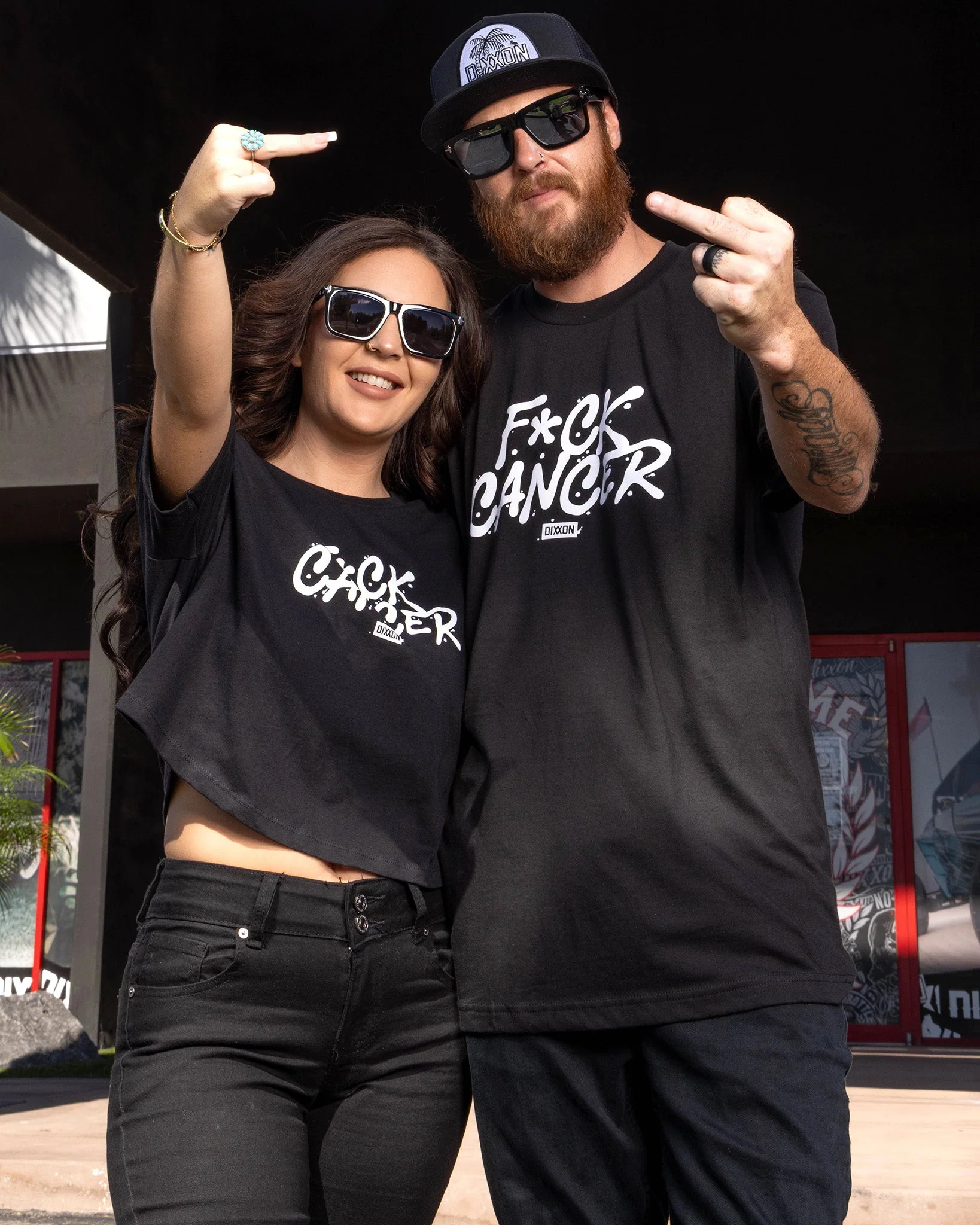 F*ck Cancer T-Shirt - Black - Image 3