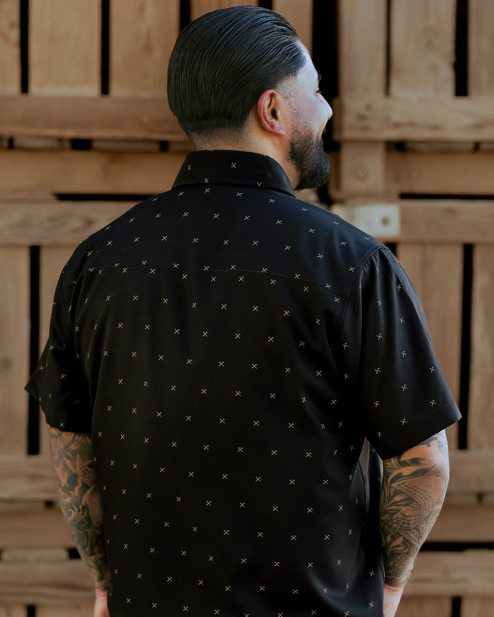 Finney Party Shirt - Black & Gold - Image 3